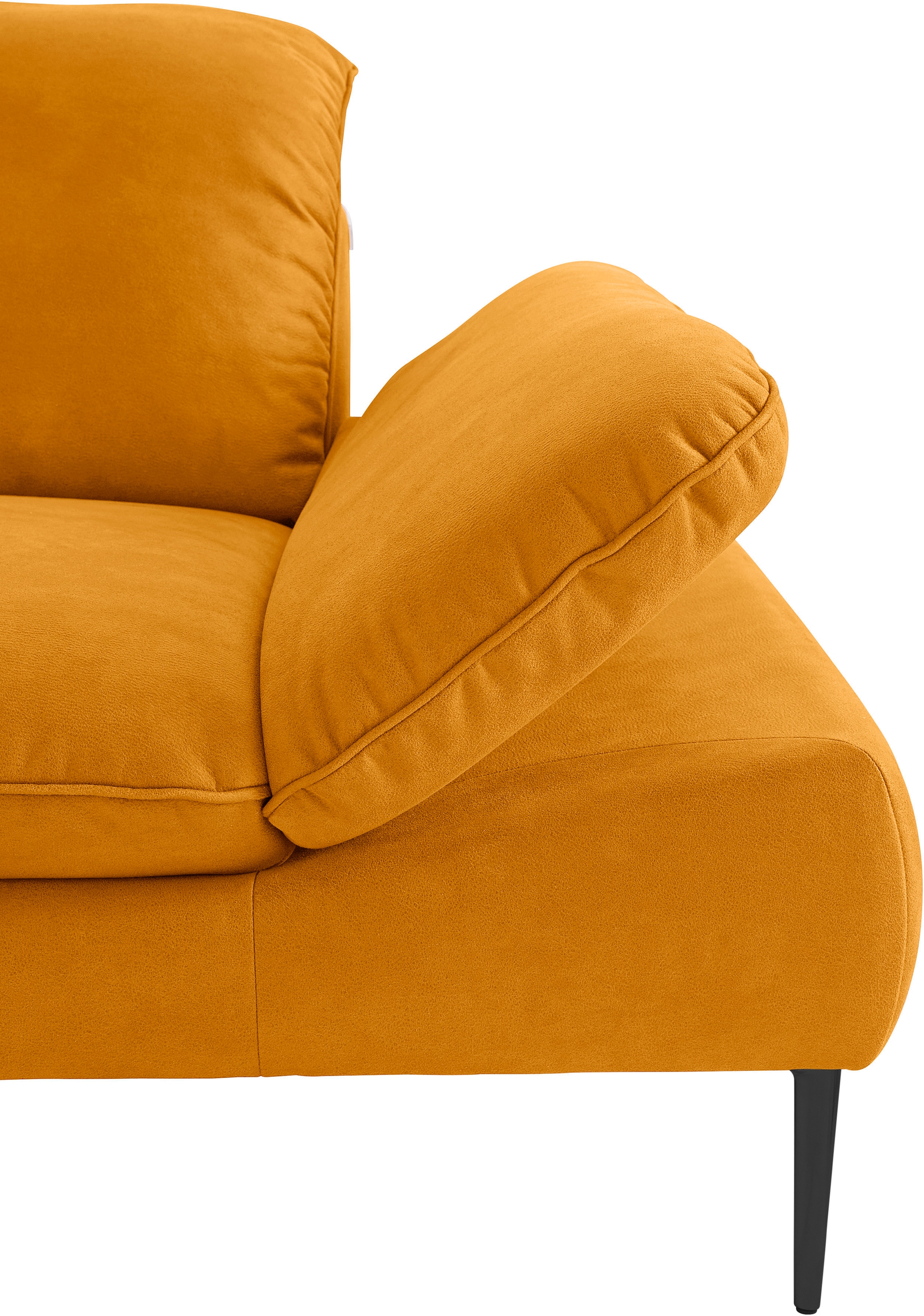 W.SCHILLIG Ecksofa »enjoy&MORE, Designsofa, elegant und bequem, L-Form« Sitztiefenverstellung, Füße schwarz pulverbeschichtet, Breite 310 cm