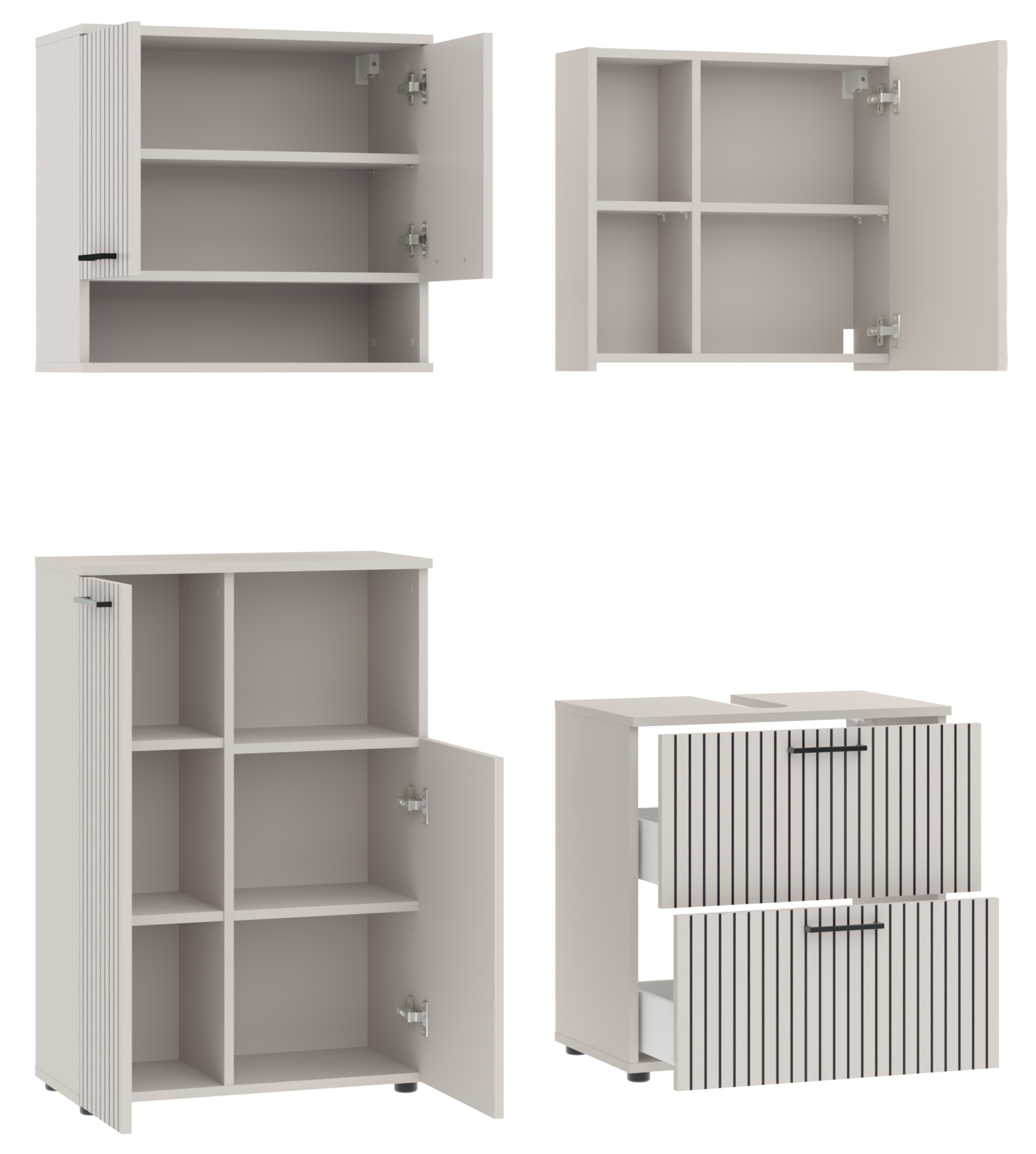 RESPEKTA Badezimmer-Set »Tilda« 4 Stk. tlg.