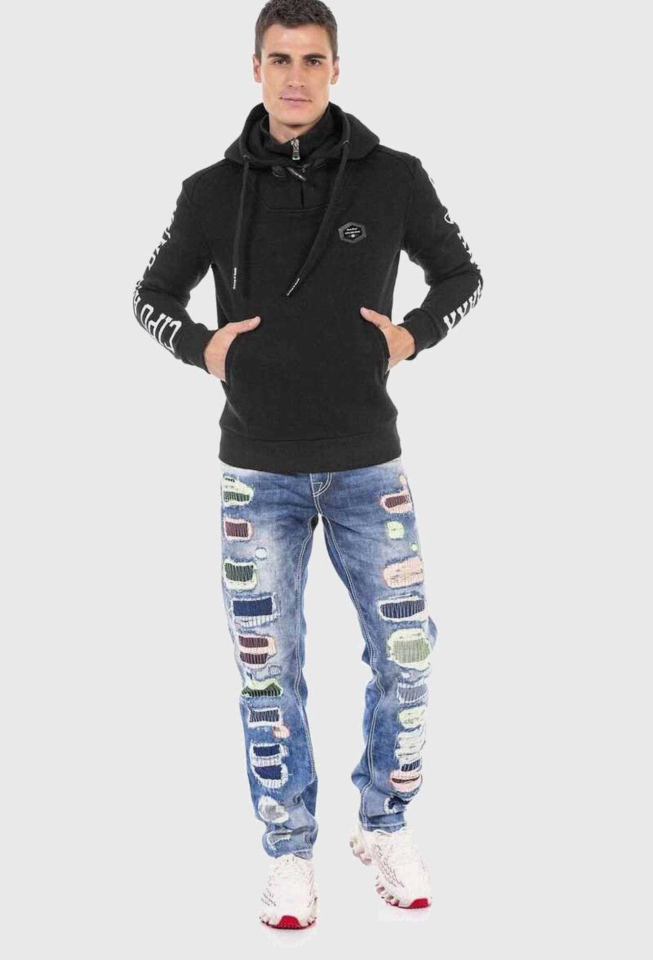 Cipo & Baxx 5-Pocket-Jeans »Cipo & Baxx Jeans« mit farbigen Ziernähten