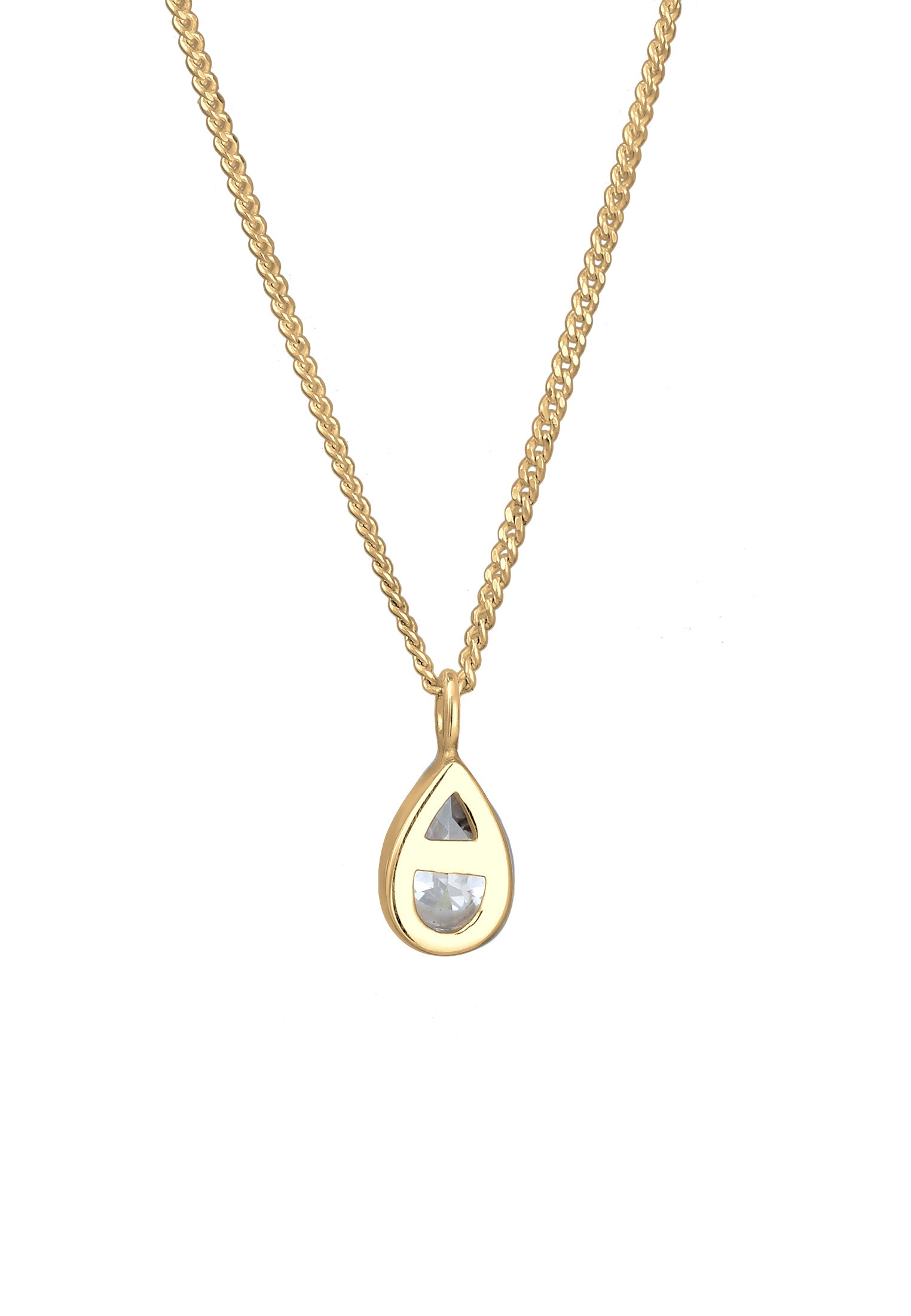 Elli Silberkette »Halskette Zirkonia Tropfen 925 Sterling Silber«