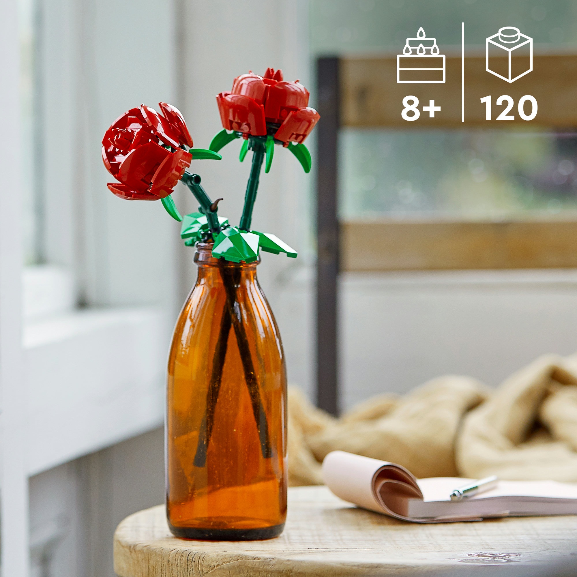 LEGO® Konstruktionsspielsteine »Rosen (40460), Lego Botanicals« Made in Europe