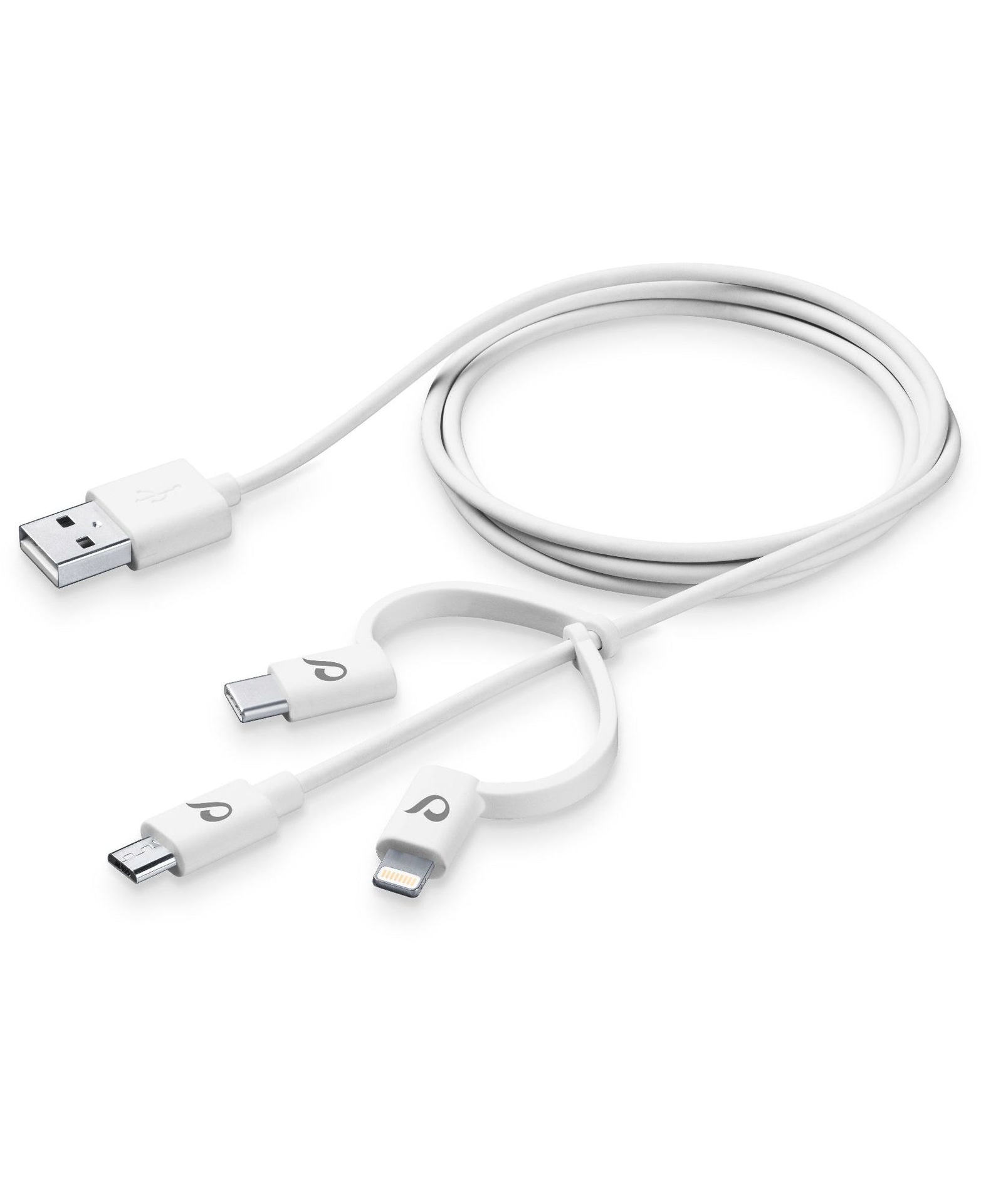 USB-Kabel »3in1 Datenkabel 1m Micro-USB/Typ-C/Lightning«, USB-C-Lightning, 100 cm