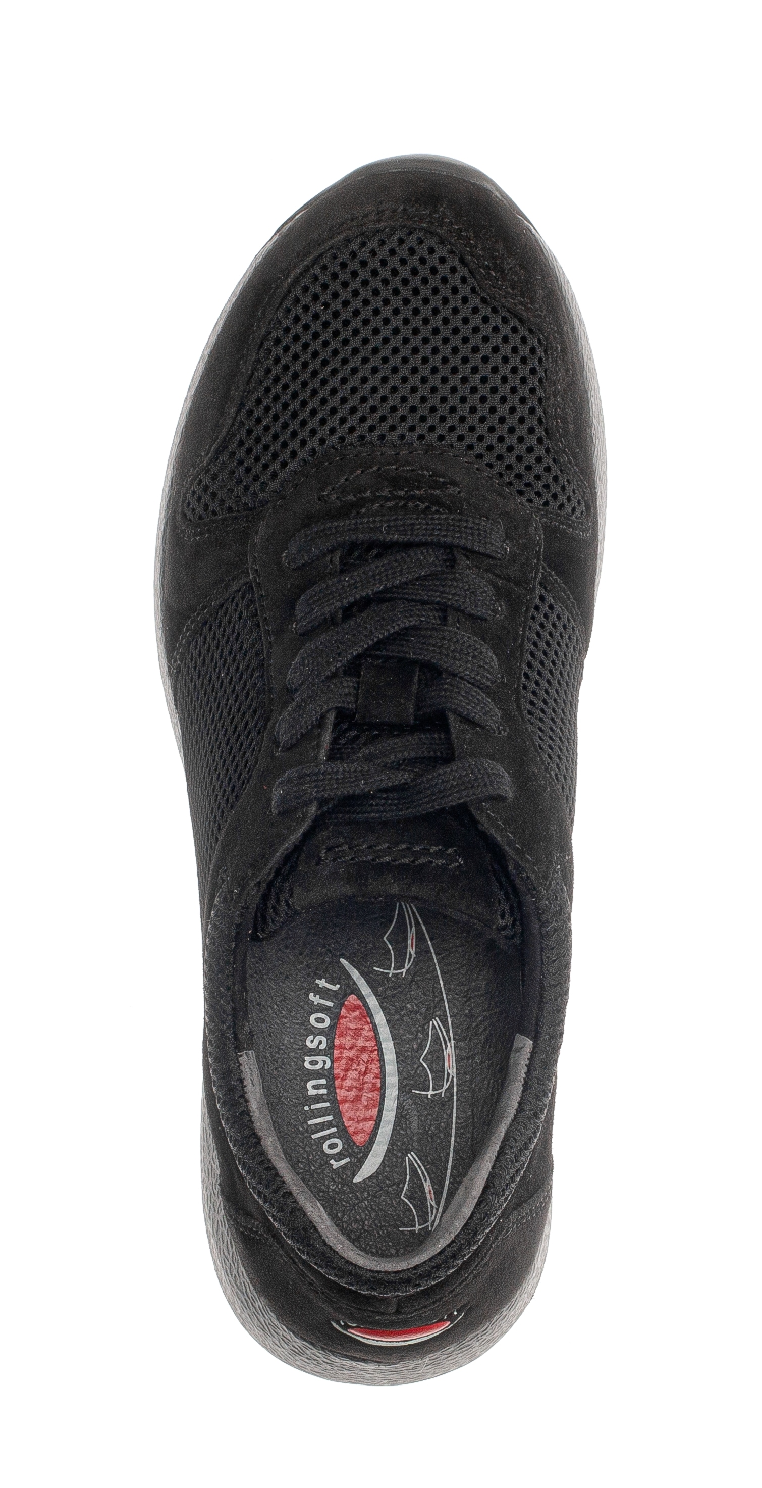 rollingsoft Keilsneaker  , Freizeitschuh, Halbschuh, Schnürschuh mit Logo an der Ferse