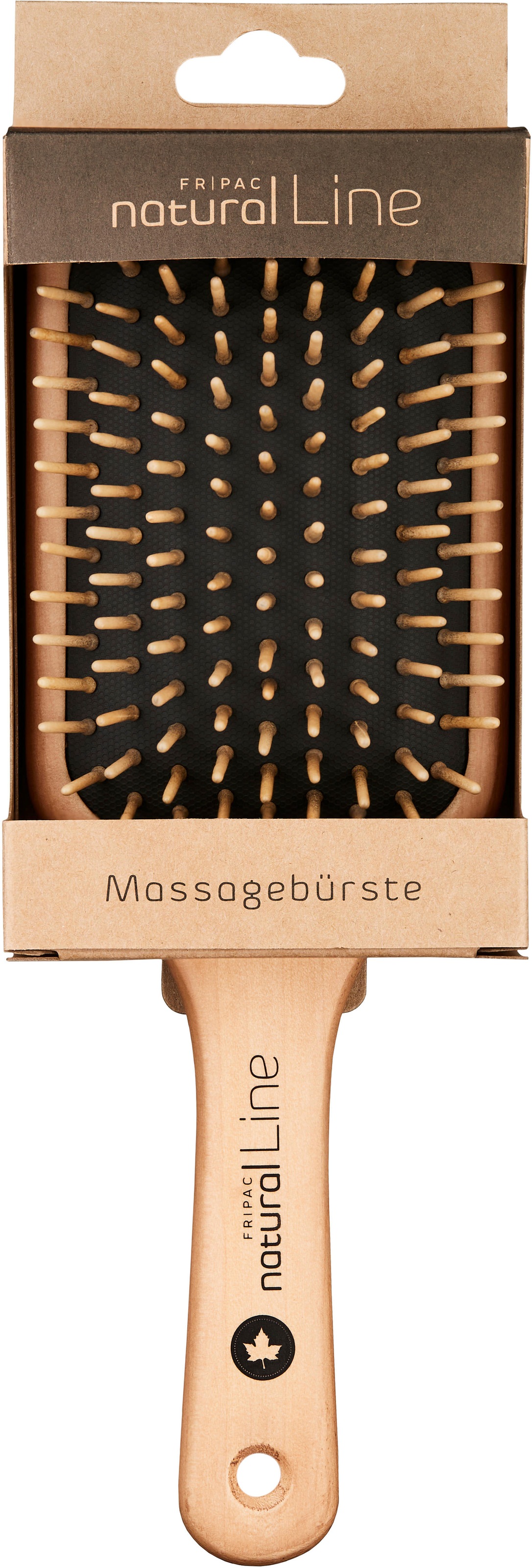FRIPAC natural Line Paddelbürste »Natural Line Holzbürste 9-reihig«