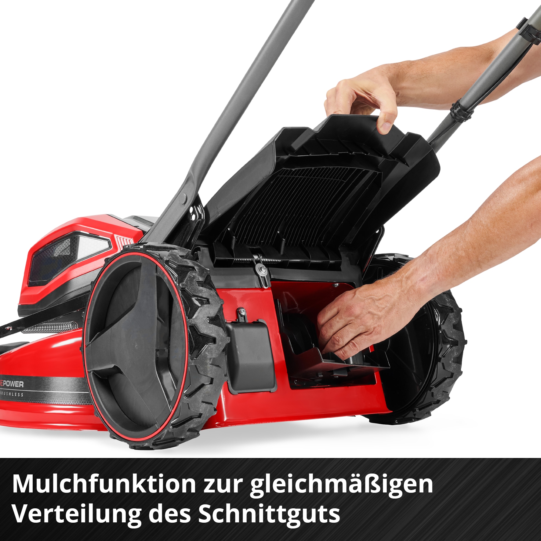 Einhell Akkurasenmäher »GP-CM 36/52 S Li BL (4x5,2Ah)« 4 x 5,2 Ah Plus Akkus und 2 Twincharger
