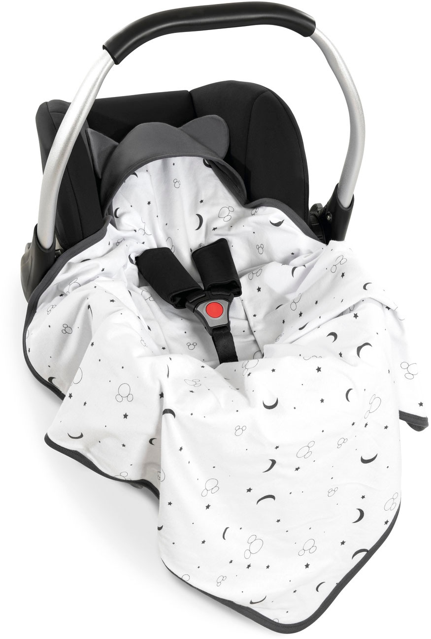 Hauck Babydecke »Baby Einschlagdecke, Snuggle N Dream Mickey Mouse Anthracite«, mit Kapuze