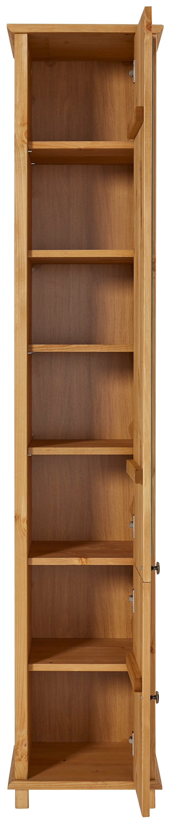 Home affaire Hochschrank »Vili« Aus massiver Kiefer, Tür mit Spiegel