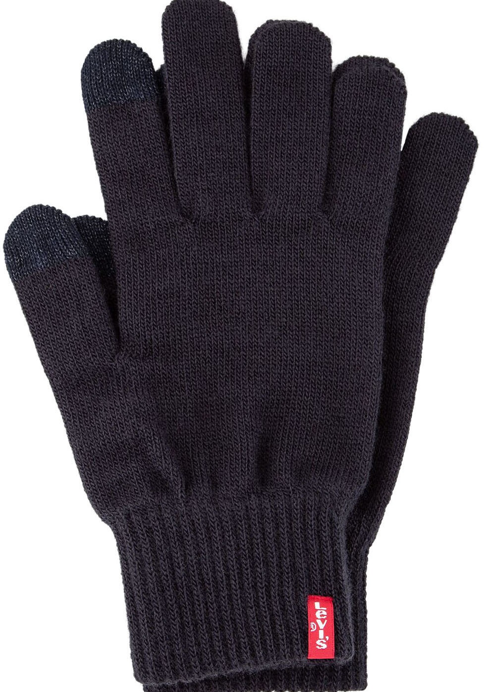 Levi's , Damen, Strickhandschuhe »TOUCHSCREEN« mit Touchfunktion, einfache Bedienung von Smartphones an kalten Tagen, navy, navy, Fingerhandschuhe von