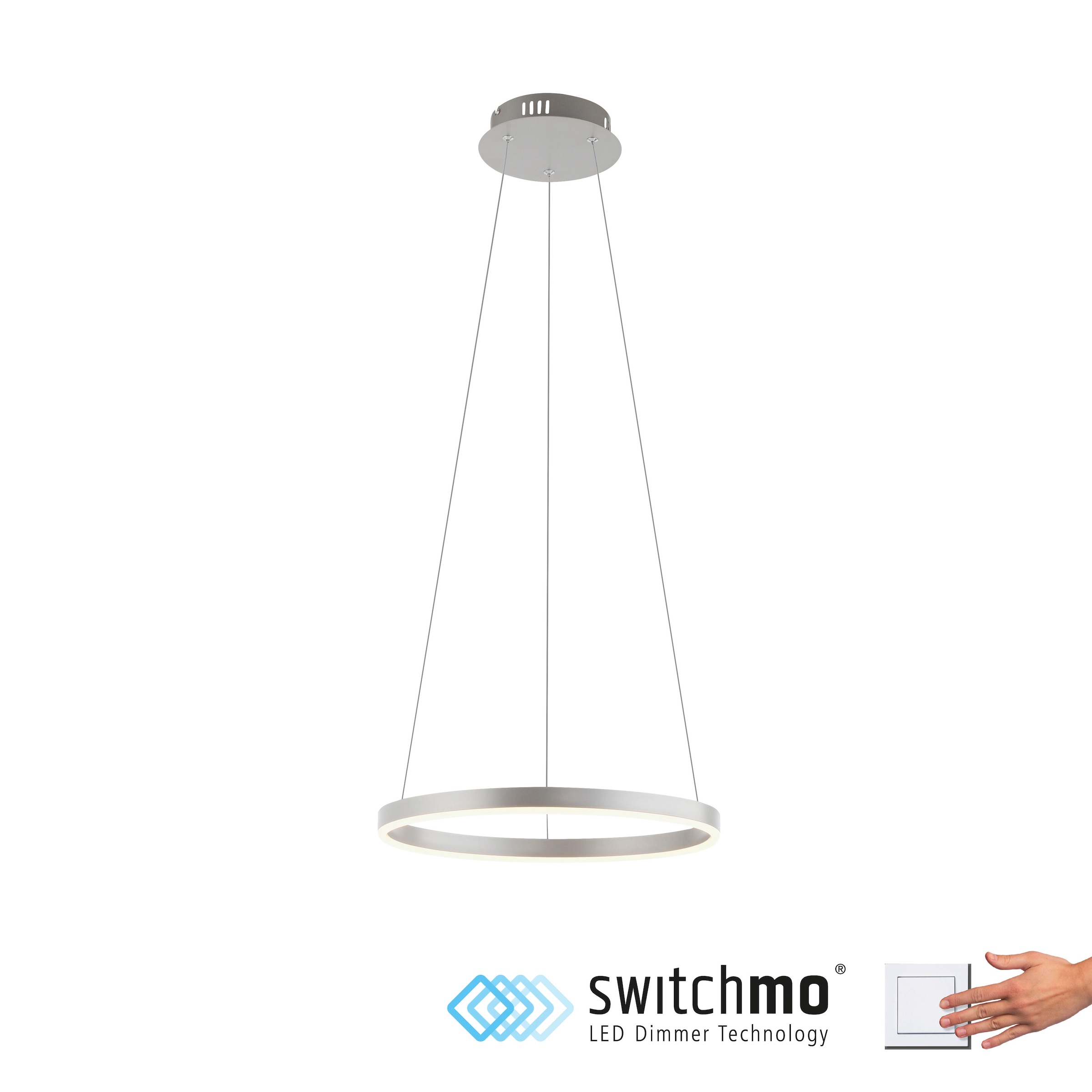 JUST LIGHT Pendelleuchte »RITUS«, 1 flammig, Leuchtmittel LED-Board | LED fest integriert, LED, dimmbar, Switchmo