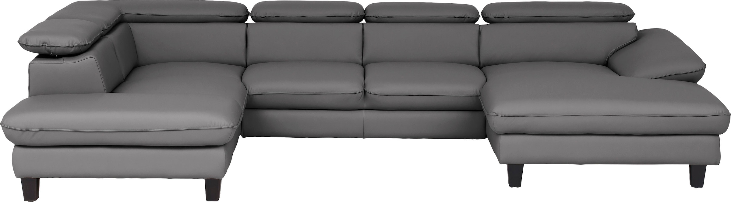 Home affaire Wohnlandschaft »Pilot U-Form« mit Kopfteilverstellung, wahlweise mit Bettfunktion & Bettkasten