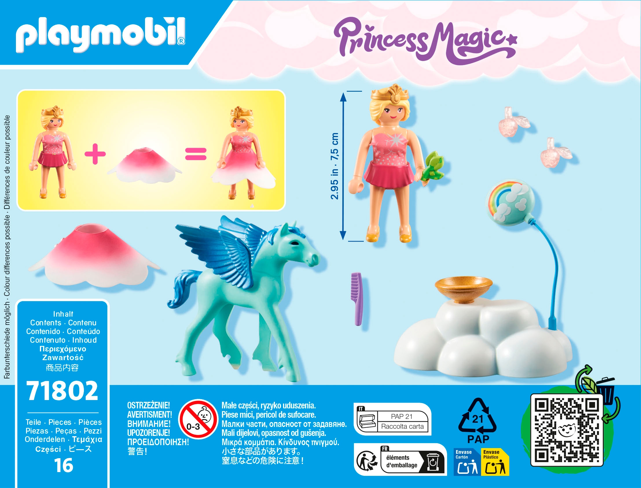 Playmobil® Konstruktions-Spielset »Pegasus-Geburtstag (71802), Playmobil Magic« Made in Europe