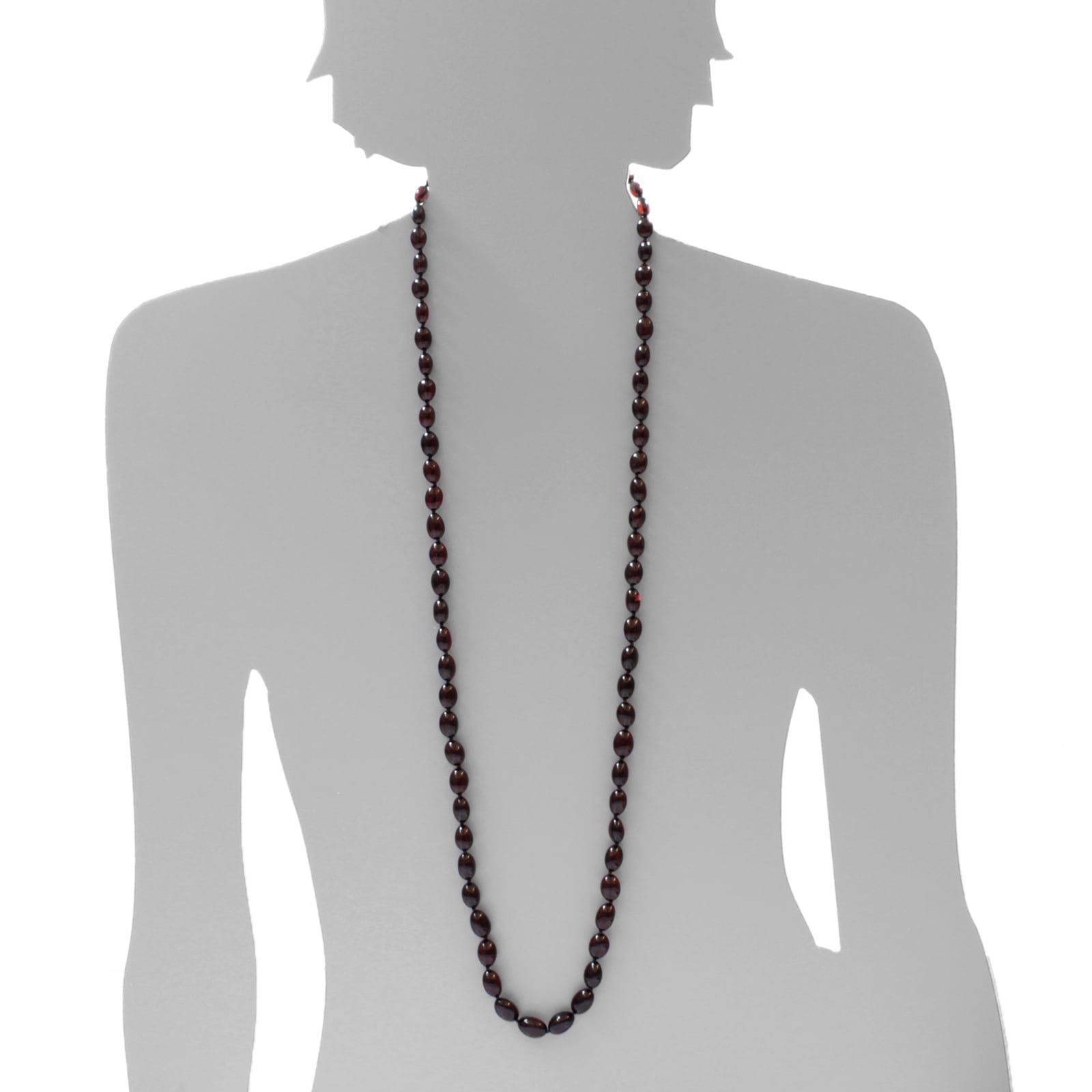 OSTSEE-SCHMUCK Gliederkette »Ostsee-Schmuck Kette Olive XXL-100 cm- Kette Olive XXL-100 cm-«