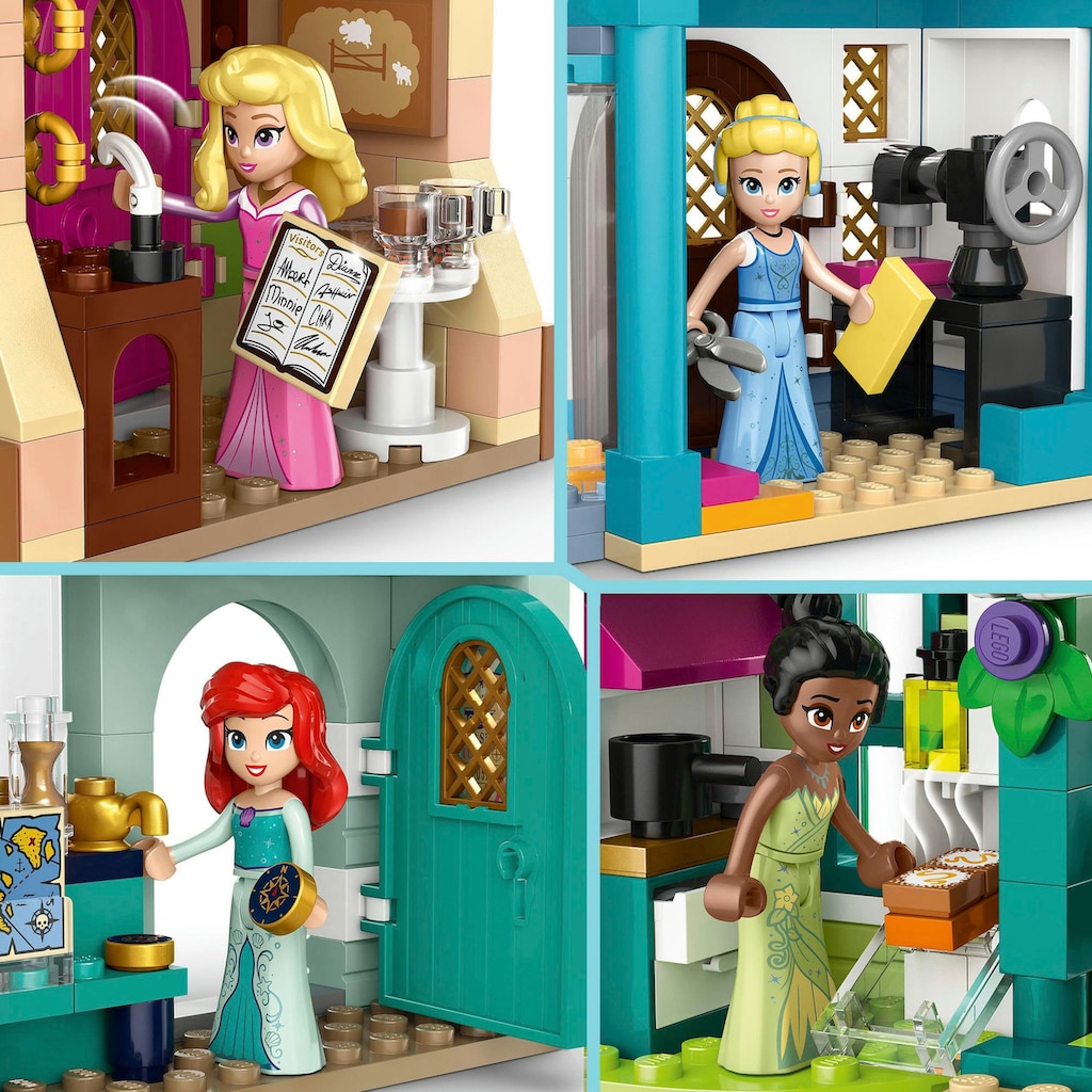LEGO® Konstruktionsspielsteine »Disney Prinzessinnen Abenteuermarkt (43246), LEGO Disney Princess«, (817 St.)