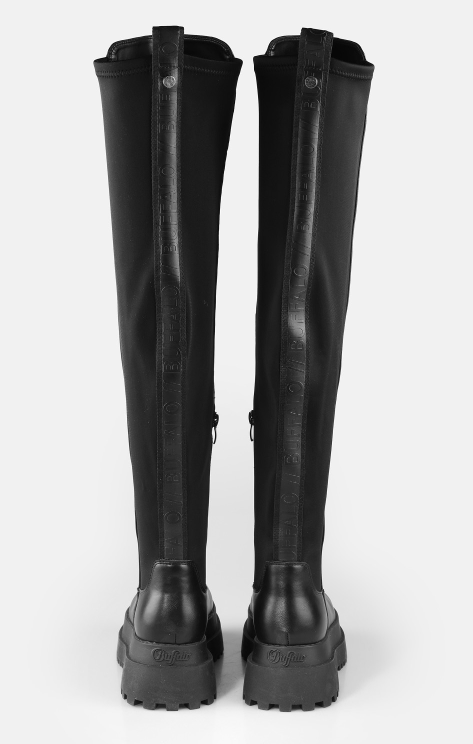 Buffalo Overkneestiefel »PLUTO«  Langschaftstiefel, Festivalboots mit Stretchschaft