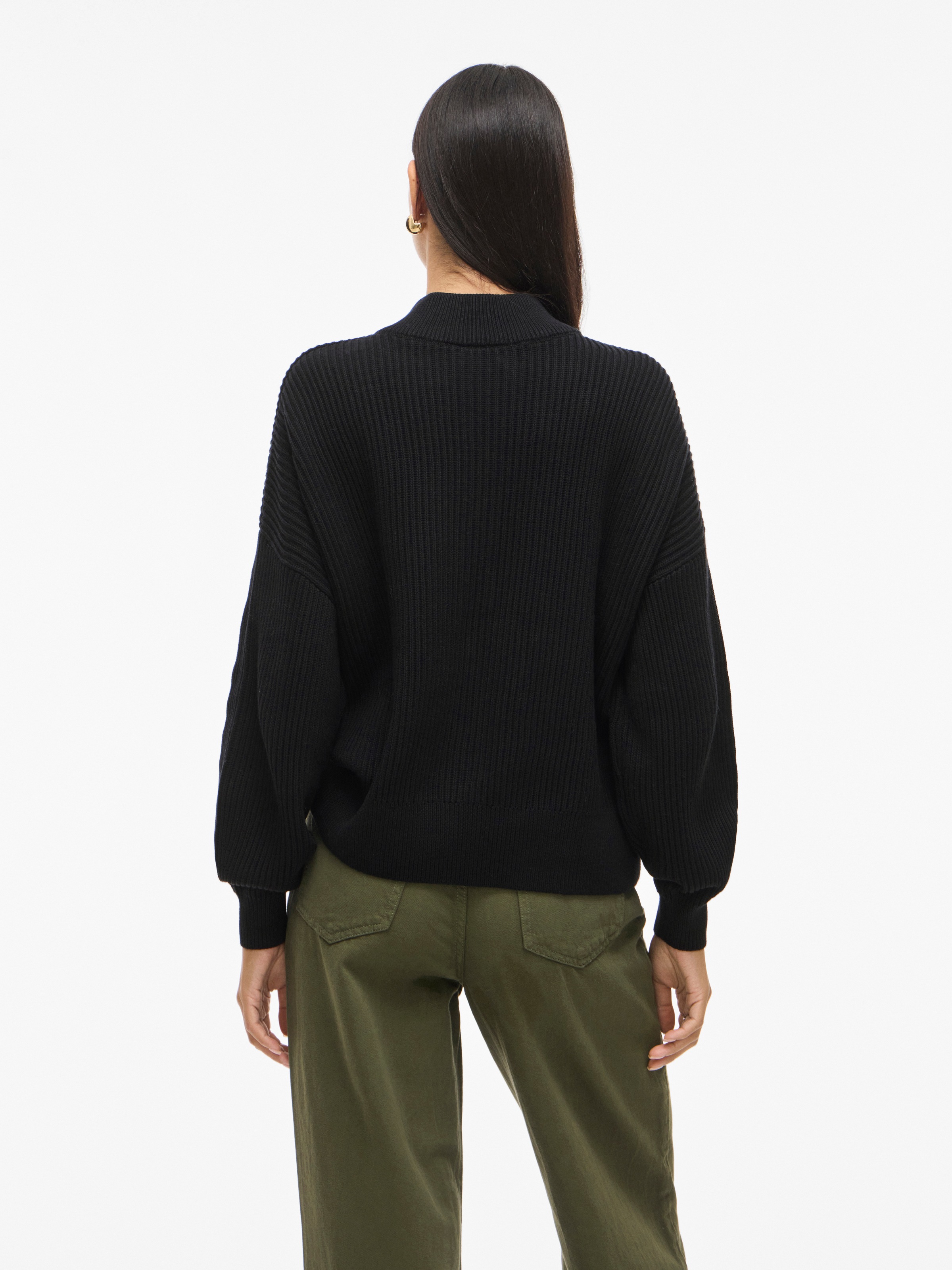 Vila Stehkragenpullover »VICHING CREW NECK L/S KNIT TOP - NOOS«