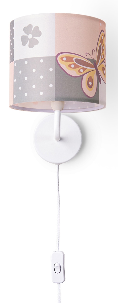 Paco Home Wandleuchte »Cosmo 220«, 1 flammig-flammig, Lampe Kinderzimmer  Stecker âˆ…18cm Schmetterling Kabel 3m E14 online kaufen | mit 3 Jahren XXL  Garantie | Standleuchten