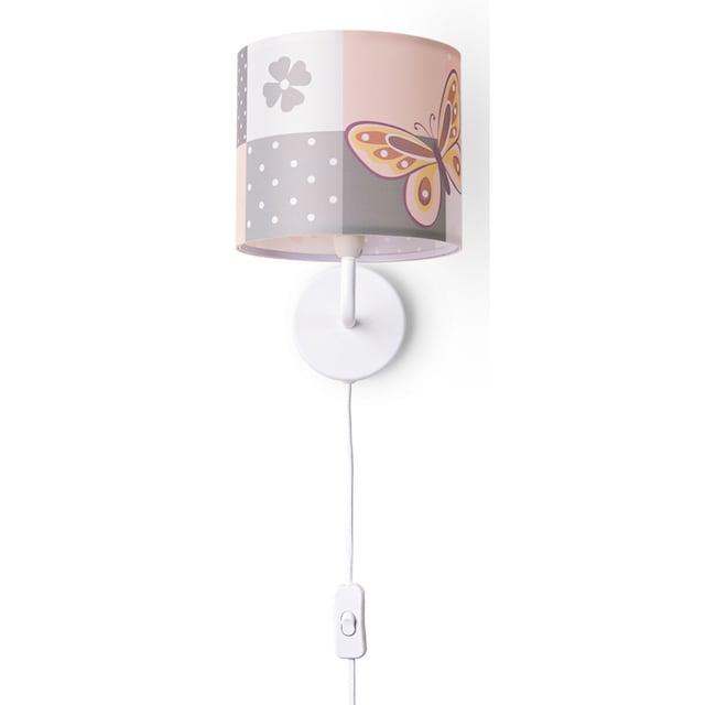 Paco Home Wandleuchte »Cosmo 220«, 1 flammig-flammig, Lampe Kinderzimmer  Stecker âˆ…18cm Schmetterling Kabel 3m E14 online kaufen | mit 3 Jahren XXL  Garantie