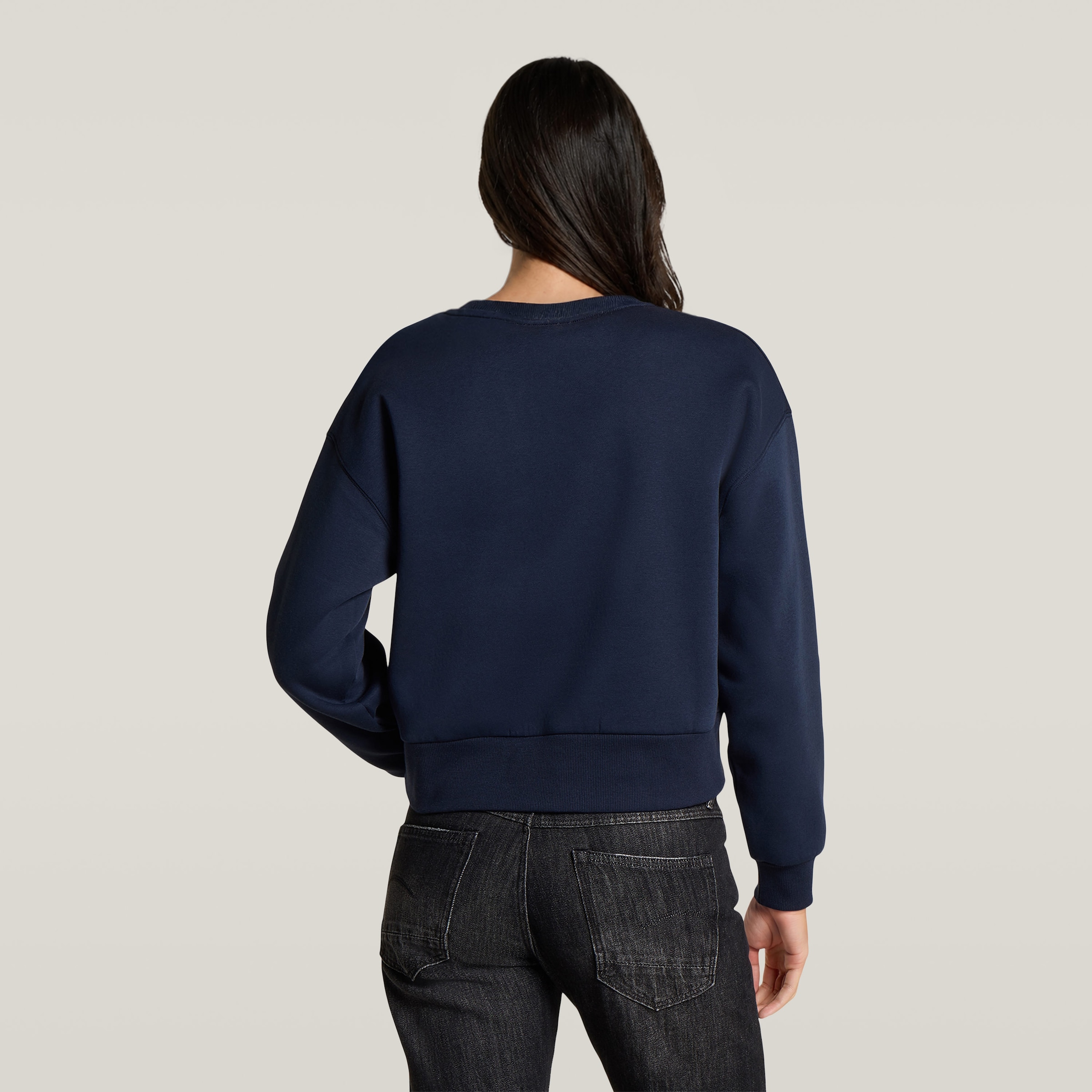 G-STAR Sweatshirt »Relaxed sweat wmn«, aus Baumwoll-Mix, Logostickerei
