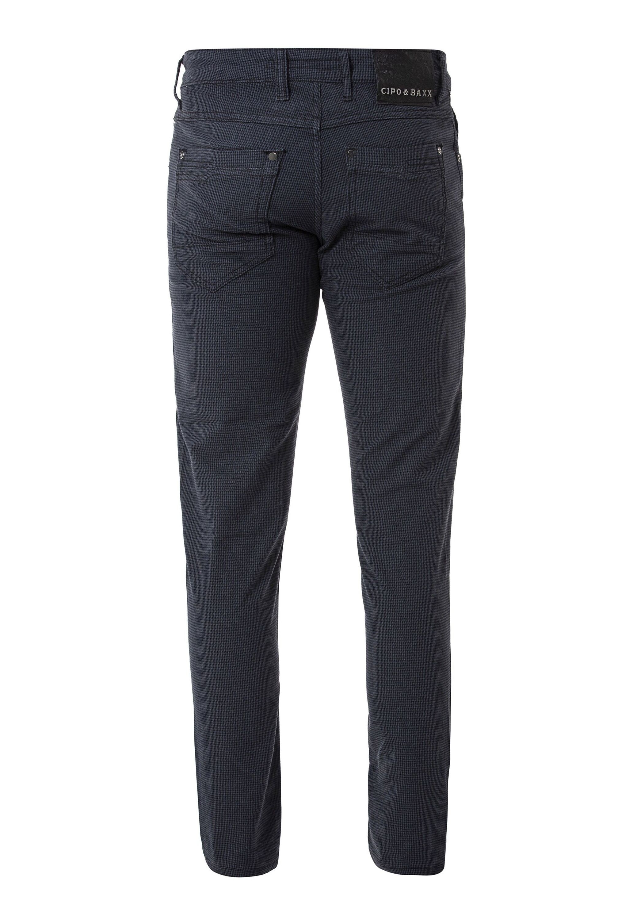 Cipo & Baxx Stoffhose »Cipo & Baxx Hose«  mit dezentem Karomuster, CD724