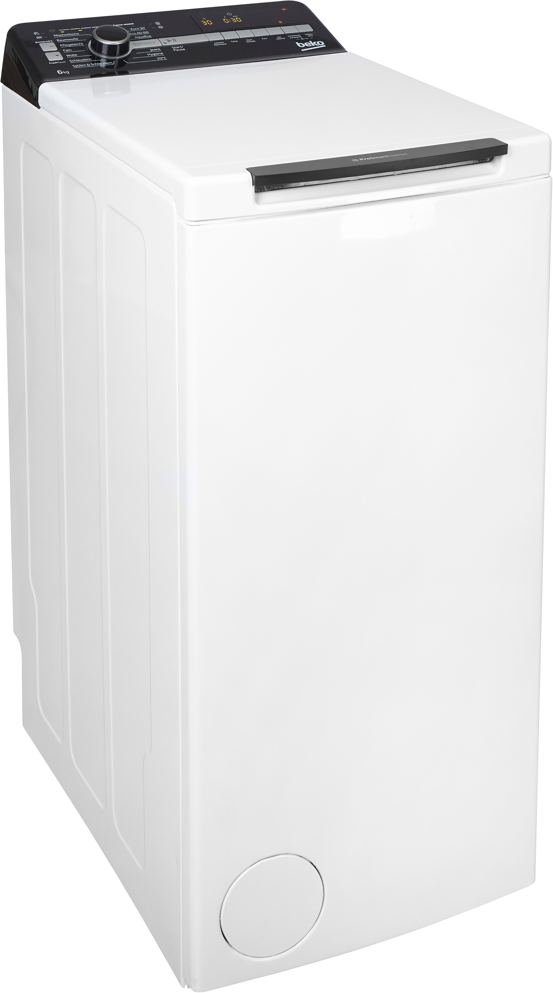 BEKO Waschmaschine Toplader »BTLO6AE8BBM« 6 kg 1200 U/min Hygiene+ & Knitterschutz – allergikergeeignet, knitterfrei