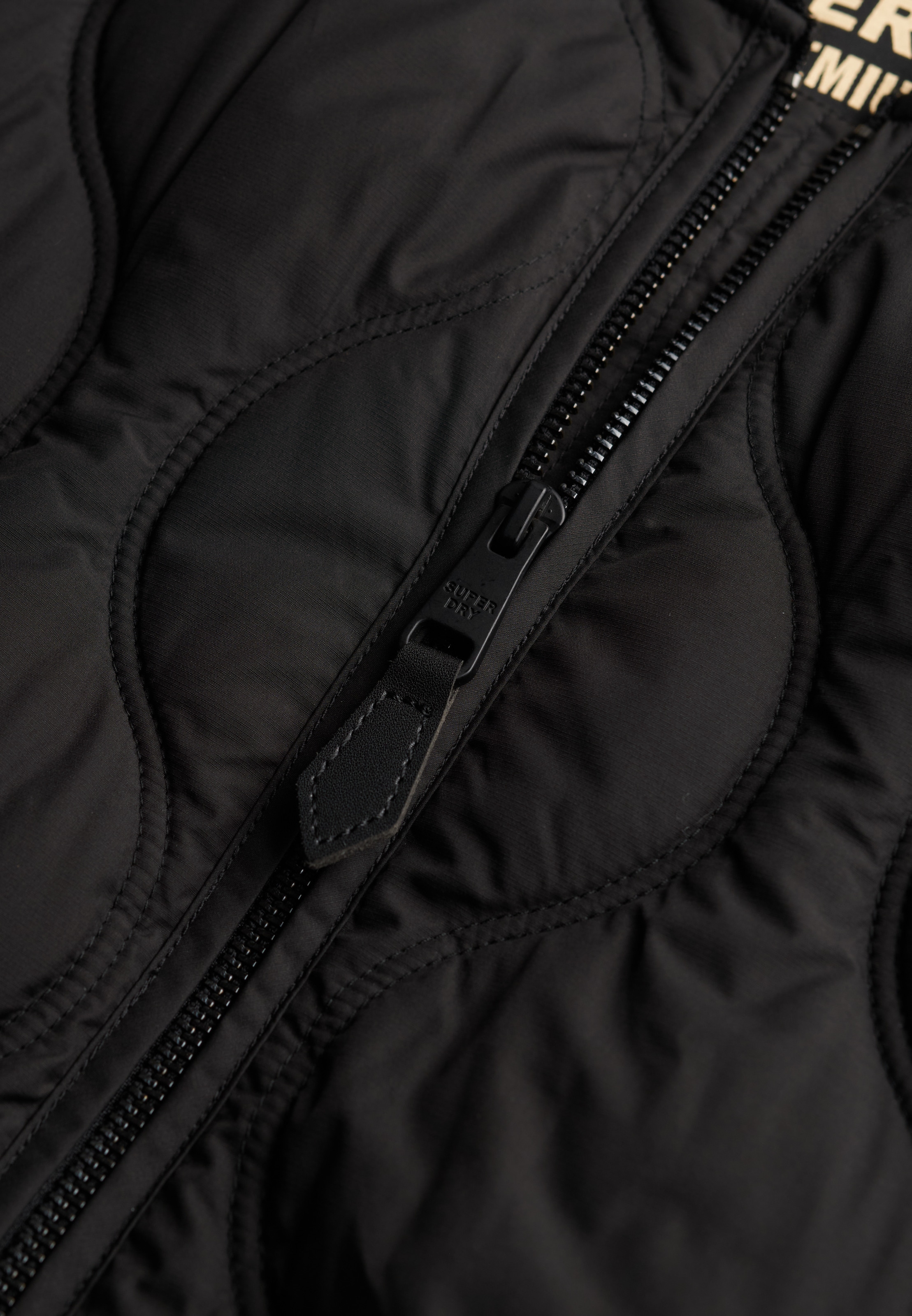 Superdry Steppjacke »LONG QUILTED LINER JACKET« ohne Kapuze
