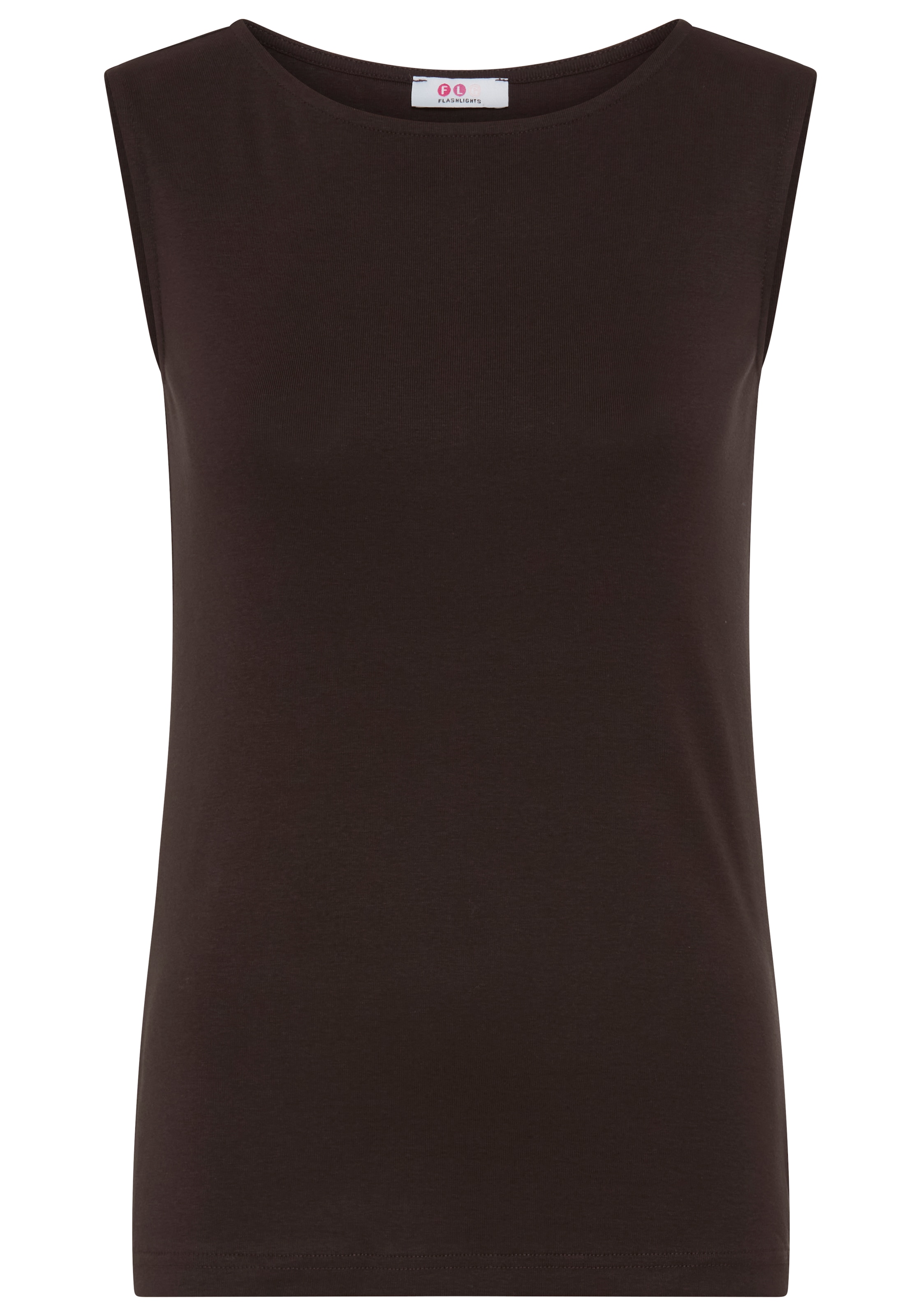 Flashlights Tanktop »U-Boot-Ausschnitt, viele Farben & Größen« aus Baumwolle, elastisches Jersey-Material, figurbetonte Passform
