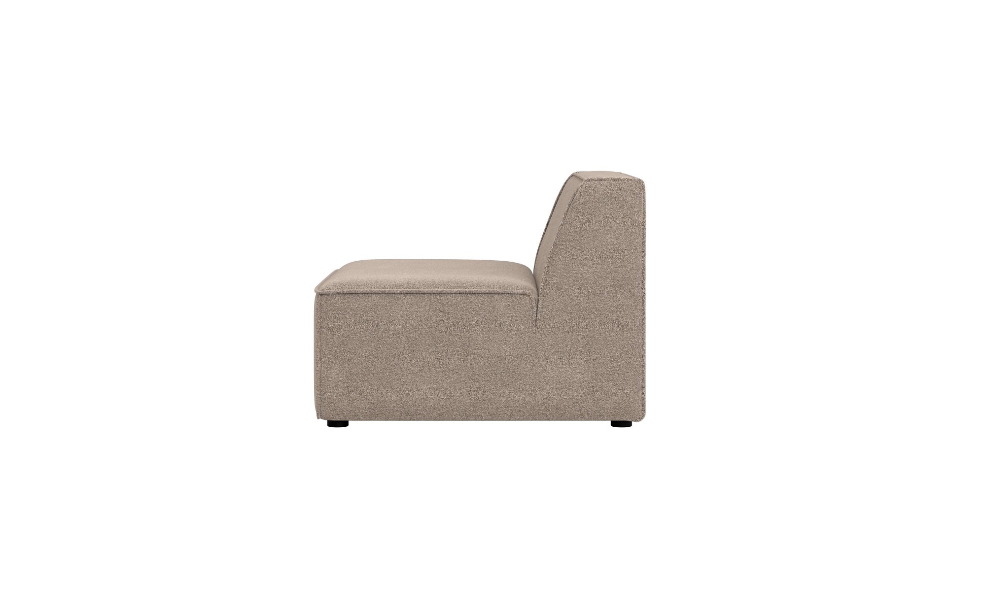 INOSIGN Sessel »Bequemer Sessel Cavan, Maße B/T/H: 90/90/72 cm«, ohne Armlehne, mit Wellenunterfederung, auch in Bouclé
