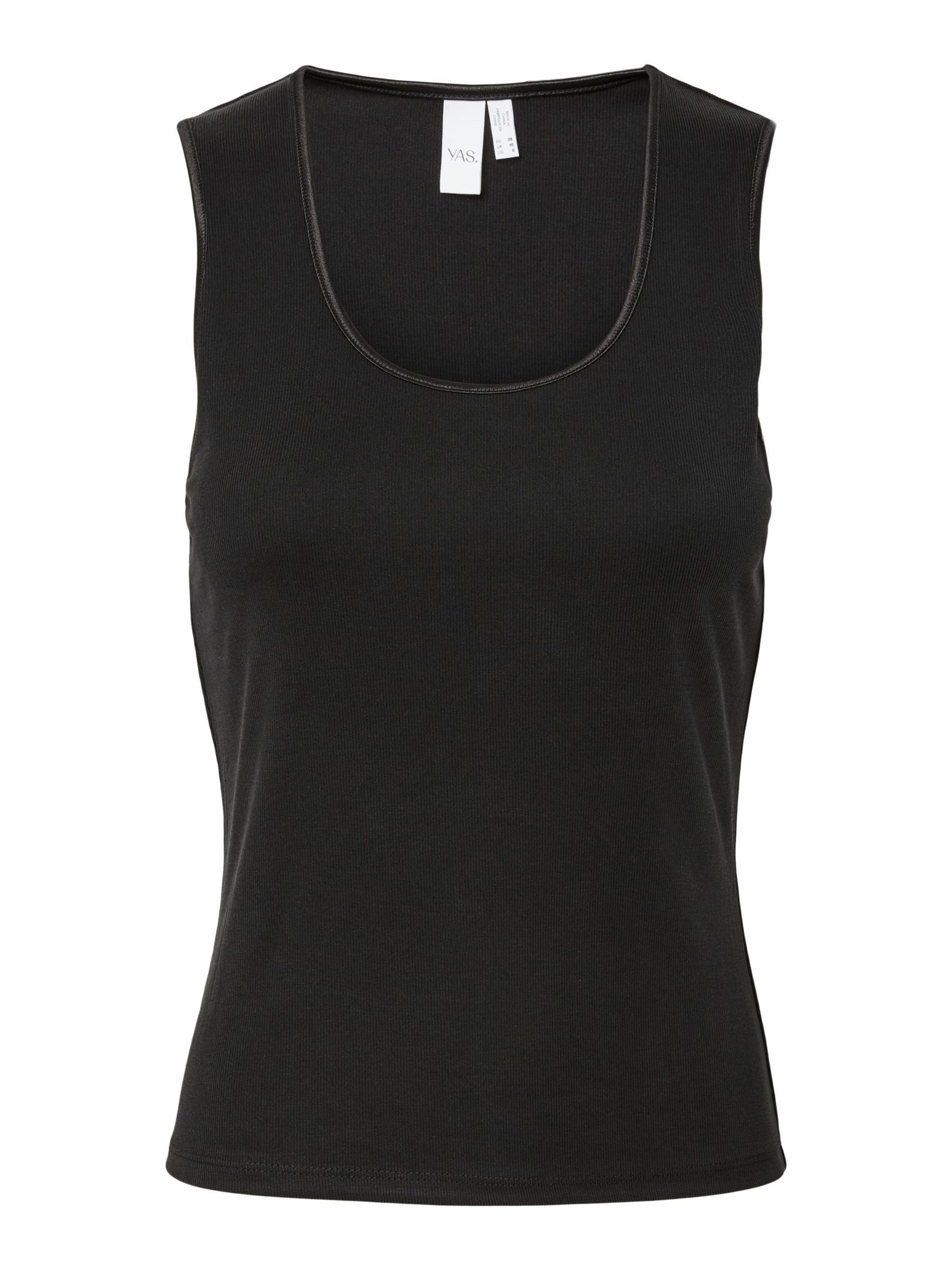 Y.A.S Tanktop »YASPALOMA TANK TOP NOOS« mit Satinpaspel