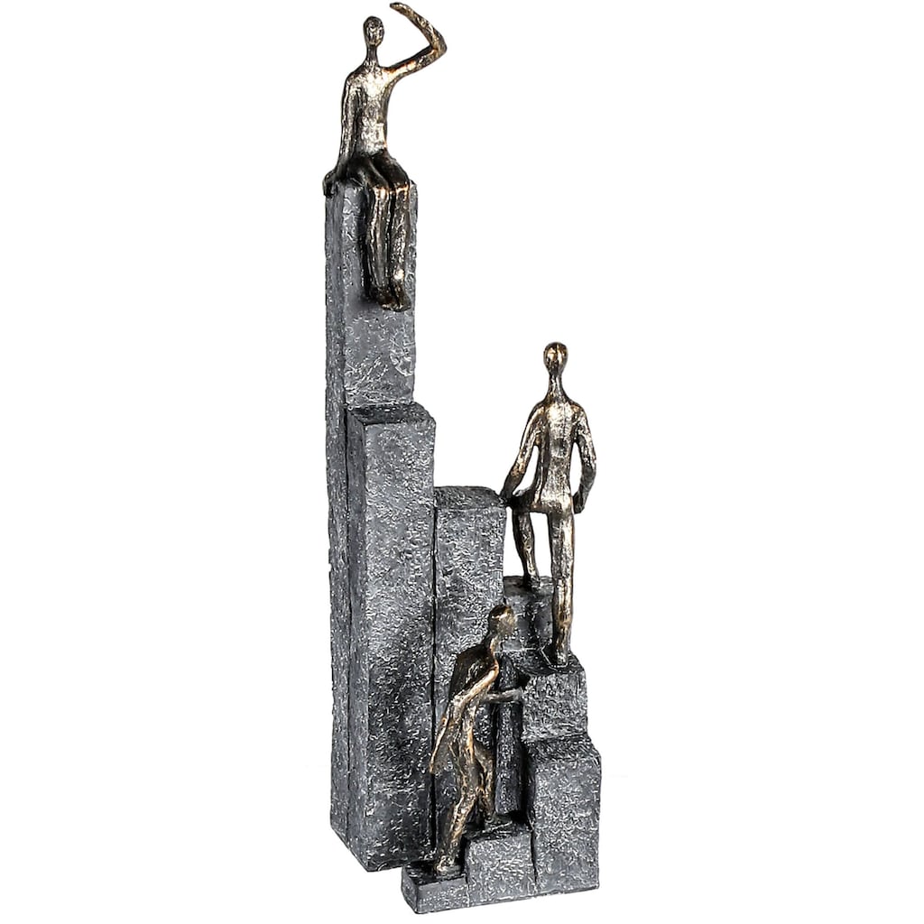 Casablanca by Gilde Dekofigur »Skulptur Climbing, bronzefarben/grau«