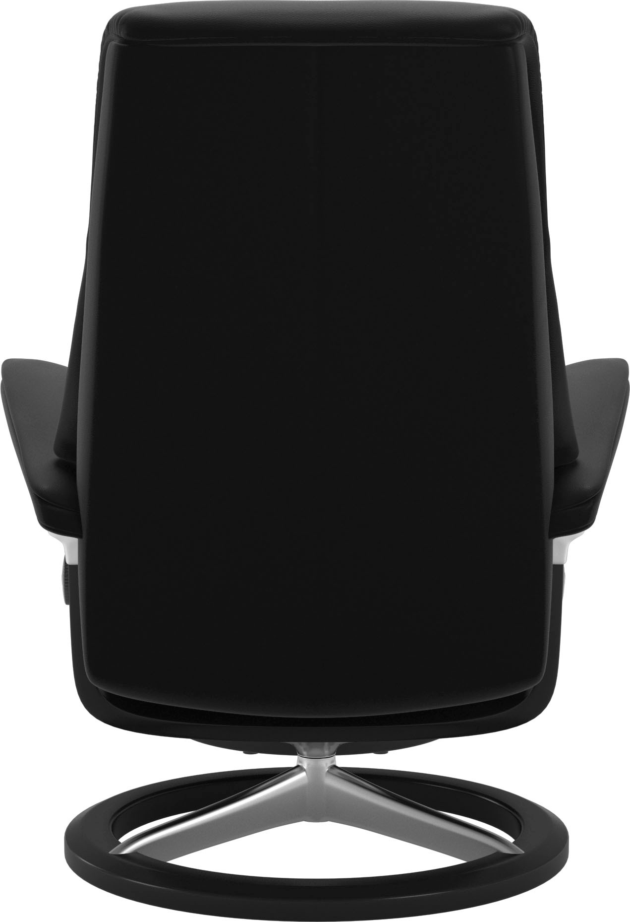 Stressless® Relaxsessel »View«, (Set, Relaxsessel mit Hocker), mit Signature Base, Größe S,Gestell Schwarz