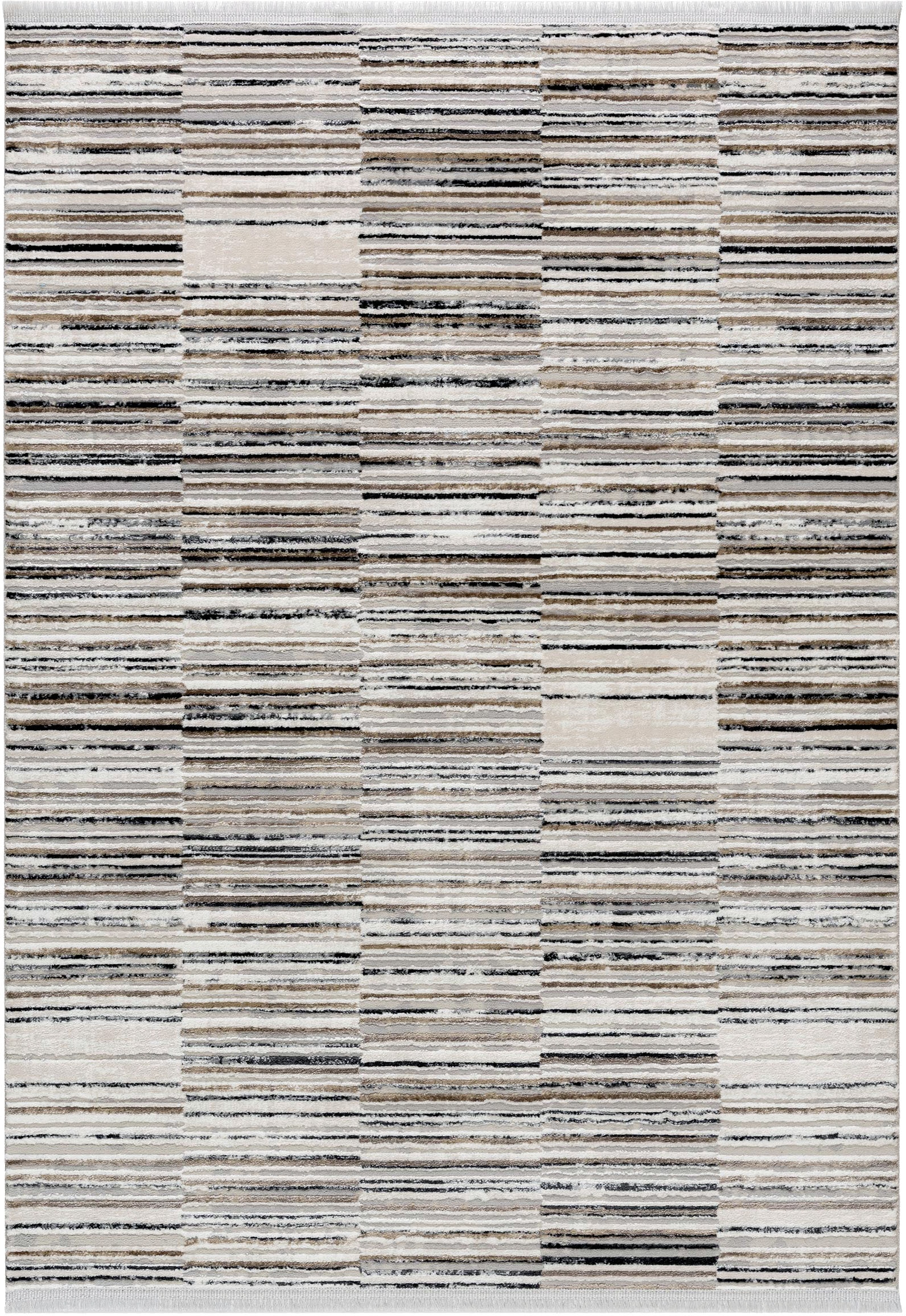 Sehrazat Teppich »Glory 260«, rechteckig, 10 mm Höhe, Hoch-Tief-Struktur, Kurzflorteppich, Wohnzimmer