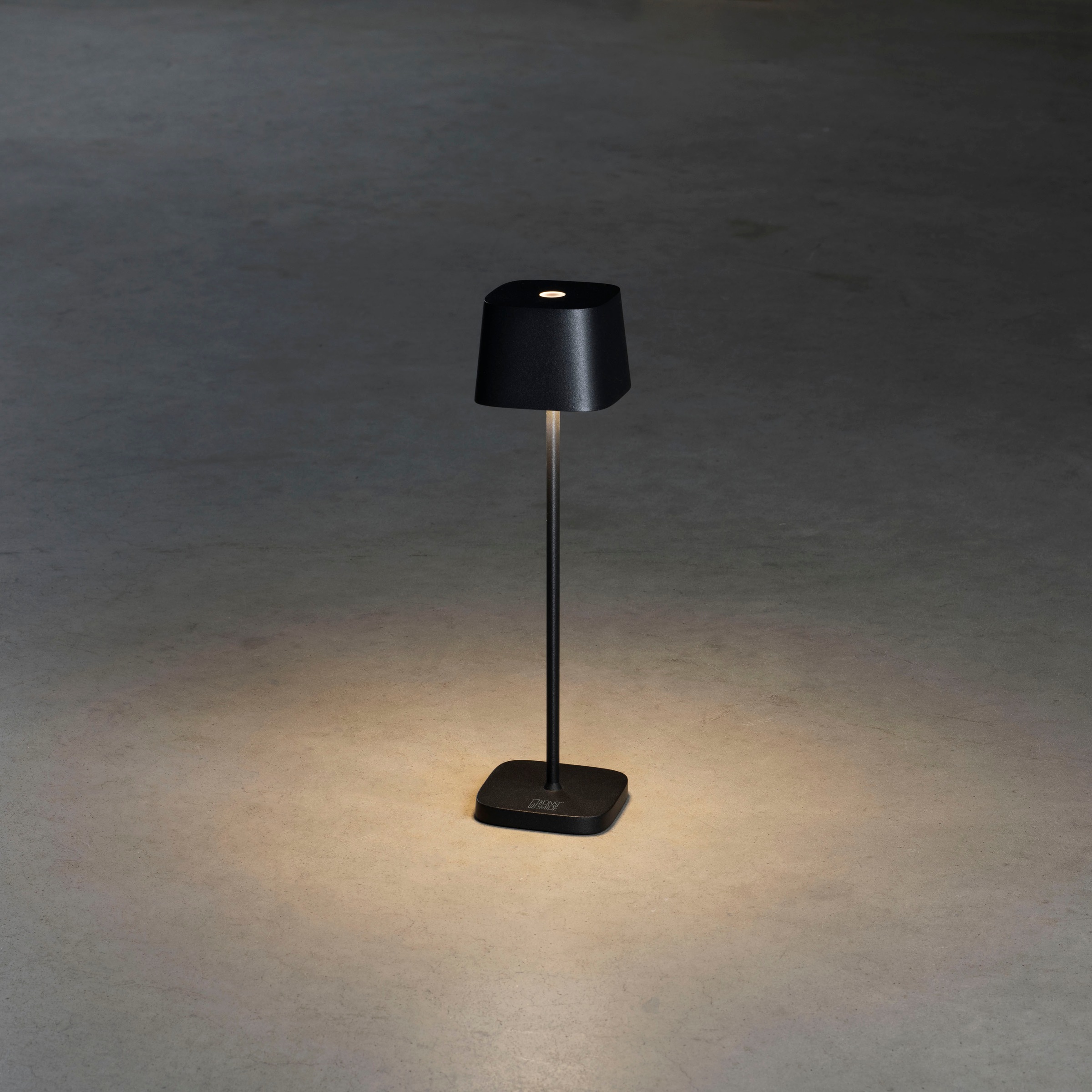 KONSTSMIDE LED Tischleuchte »Capri-Mini«, Capri-Mini USB-Tischl. schwarz, 2700/3000K, dimmbar, eckig