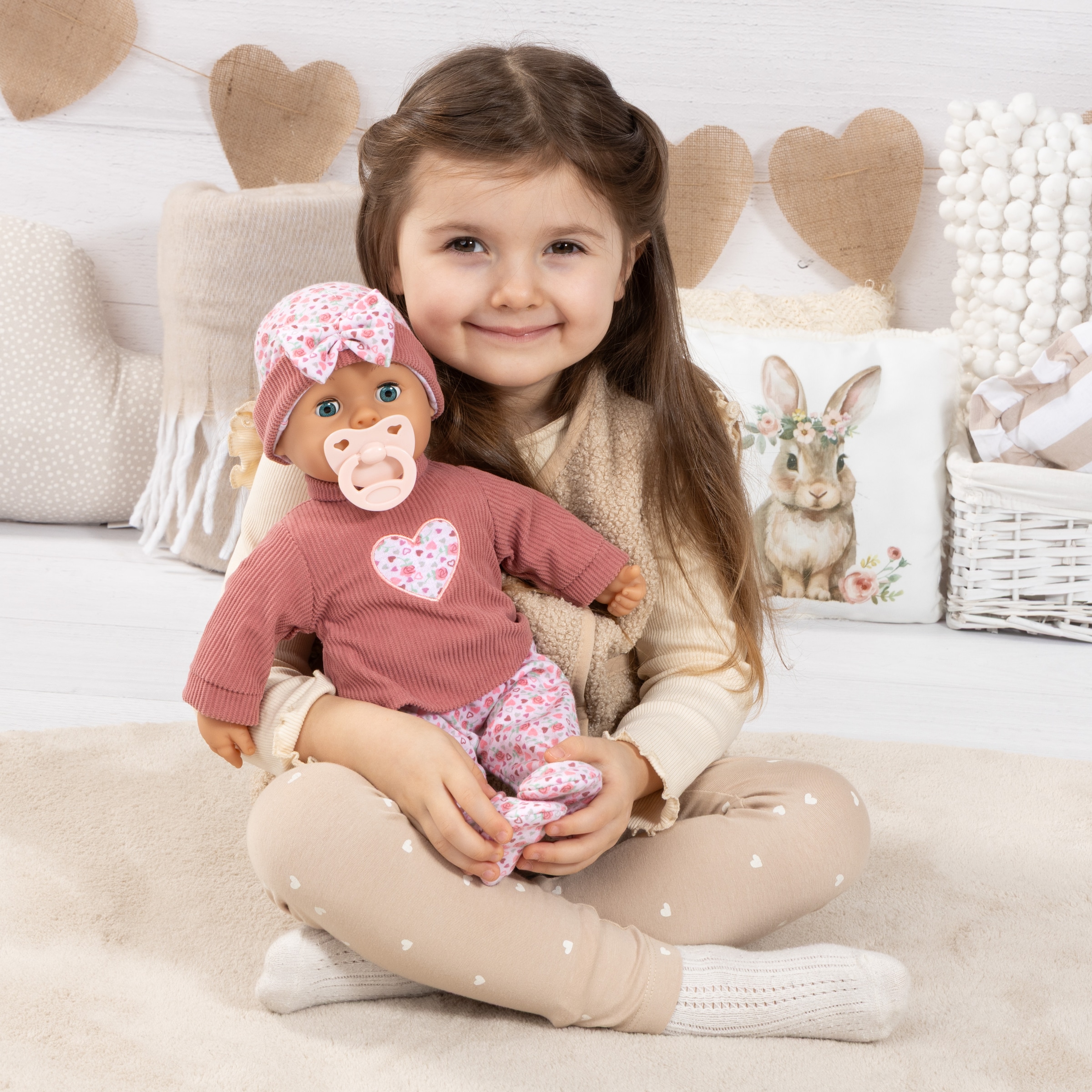 Bayer Babypuppe »First Words 38 cm rosa«