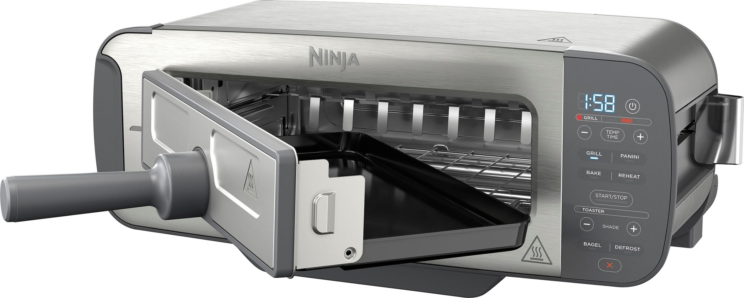 Toaster »ST202EU Ninja Foodi«, 1 Schlitz, 2400 W, 2-in-1 Toaster, Grill & Panini-Presse