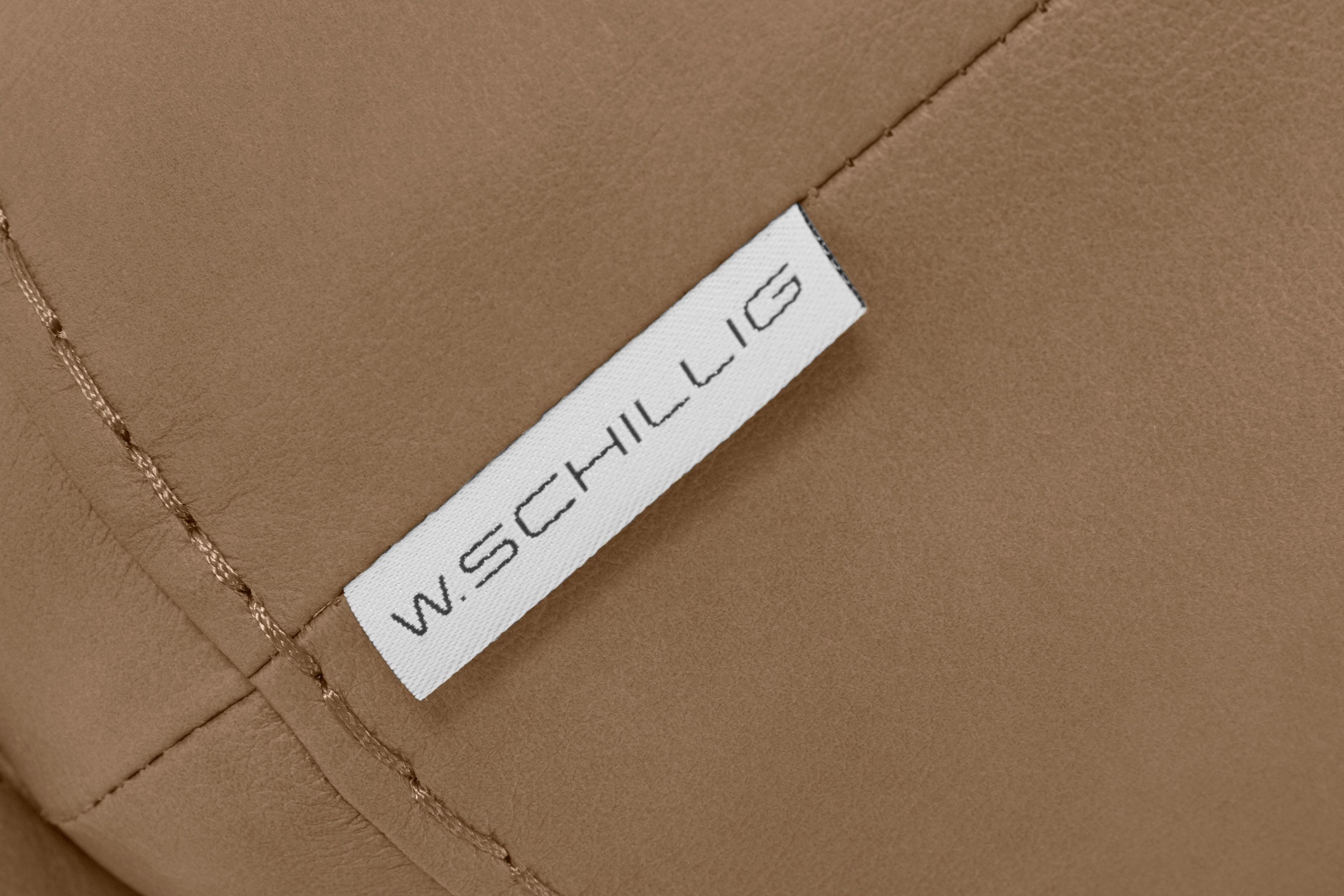 W.SCHILLIG Hocker »montanaa«, mit Metallkufen in Schwarz pulverbeschichtet, Breite 71 cm