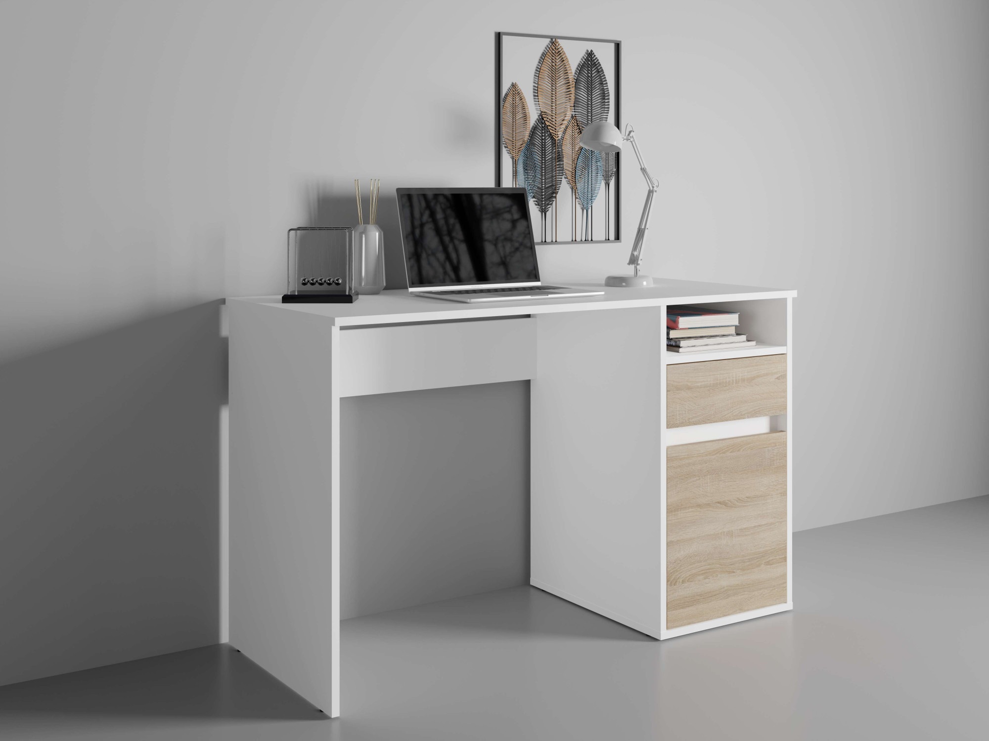 Home affaire Schreibtisch »Tinsley« mit Schublade, und Tür, Breite 120 x53 cm