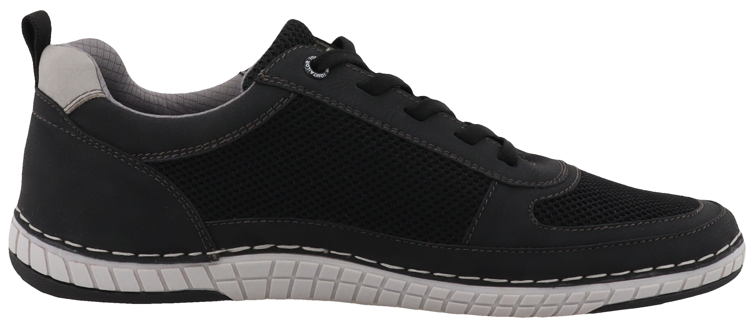 TOM TAILOR Sneaker, Freizeitschuh, Halbschuh, Schnürschuh mit Kontrast-Rahmennaht