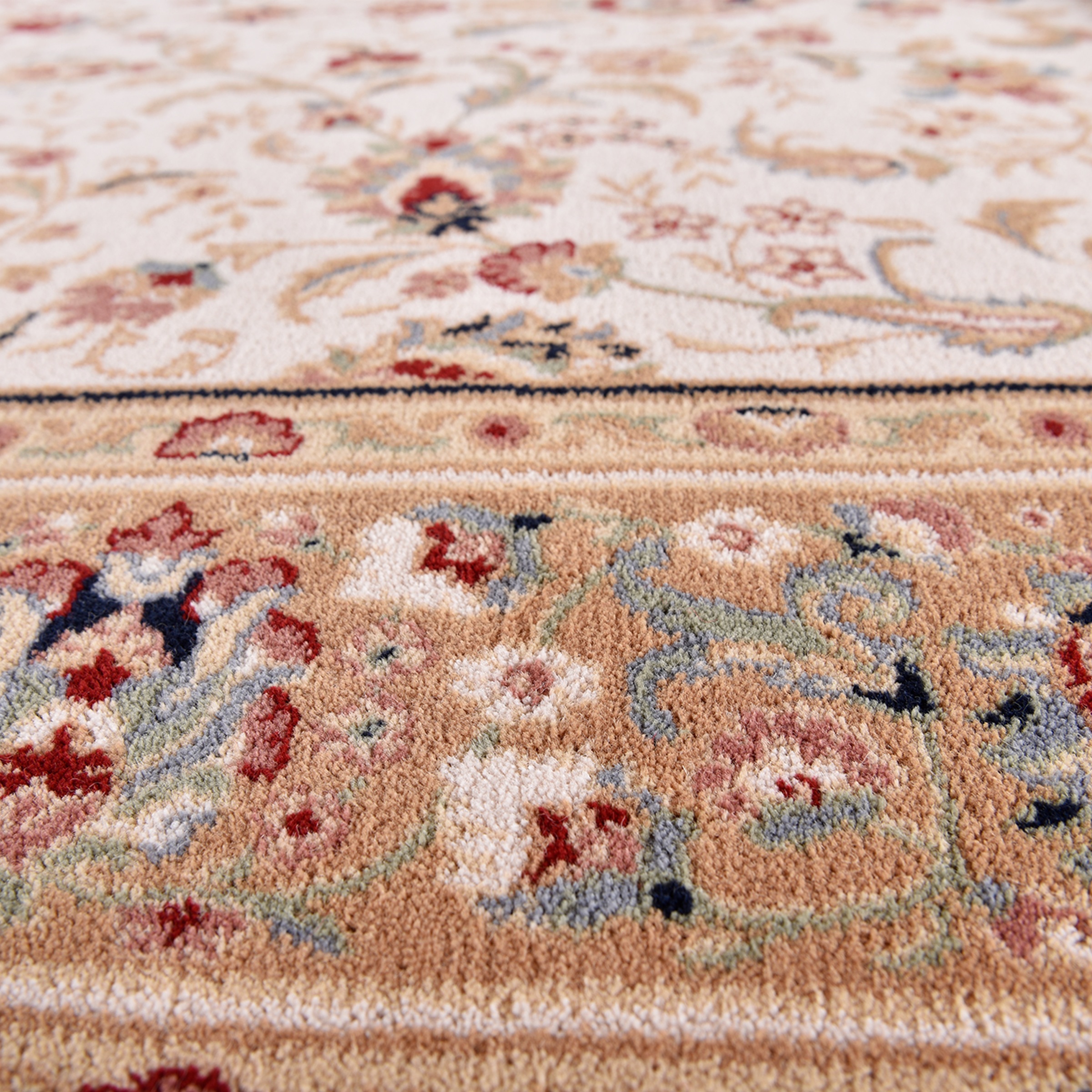 THEKO Wollteppich »Dolna - 808« rechteckig 10 mm Höhe Kurzflor, reine Wolle, Orient-Optik, auch in rund, Wohnzimmer