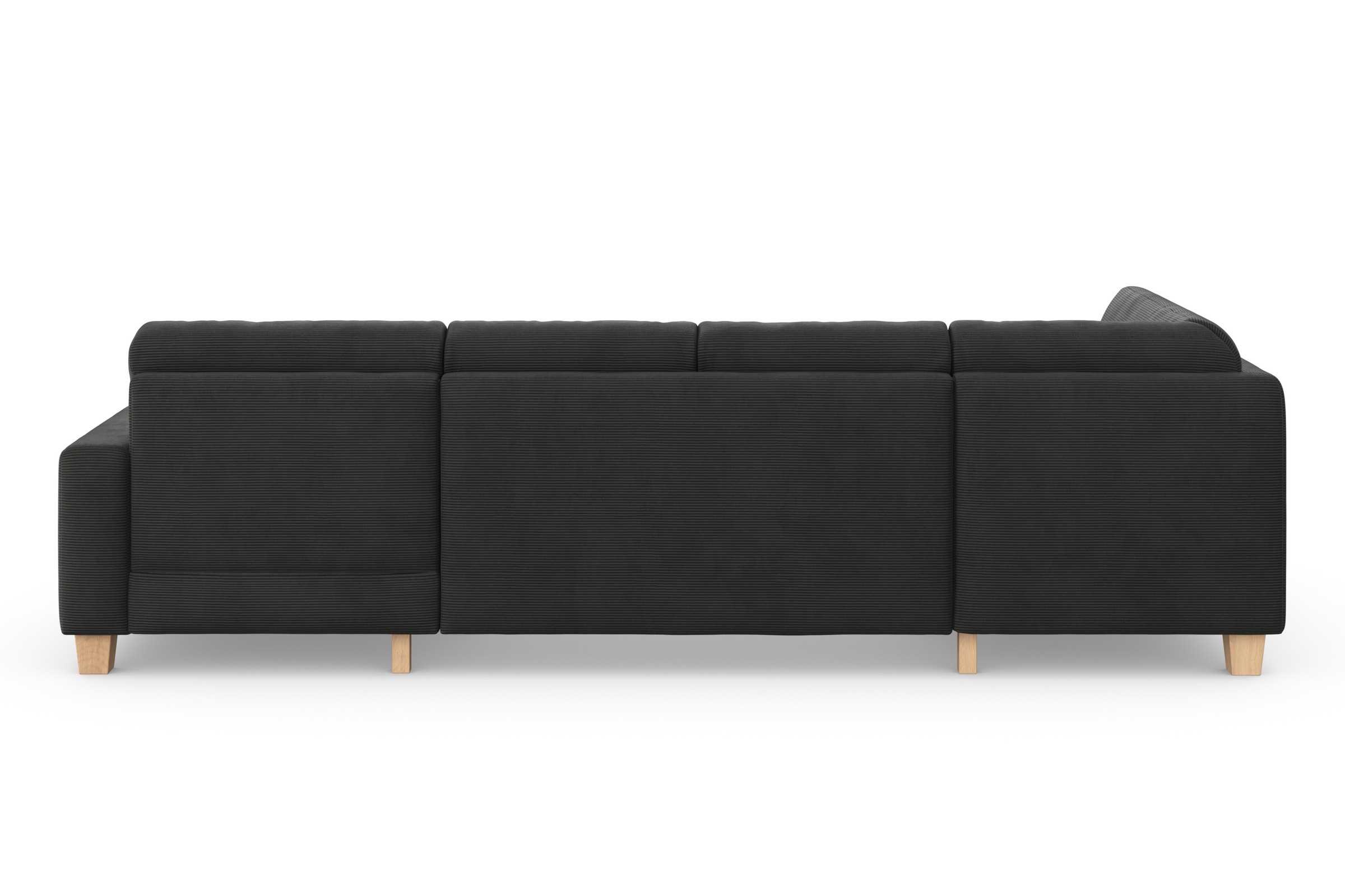 Home affaire Wohnlandschaft »Summer U-Form«, mit oder ohne Bettfunktion und Bettkasten, Cord-Bezug