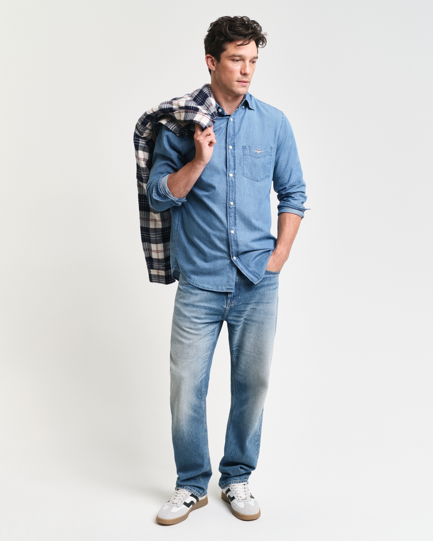 Gant Langarmhemd »Regular Fit Denimhemd Jeanshemd pflegeleicht«