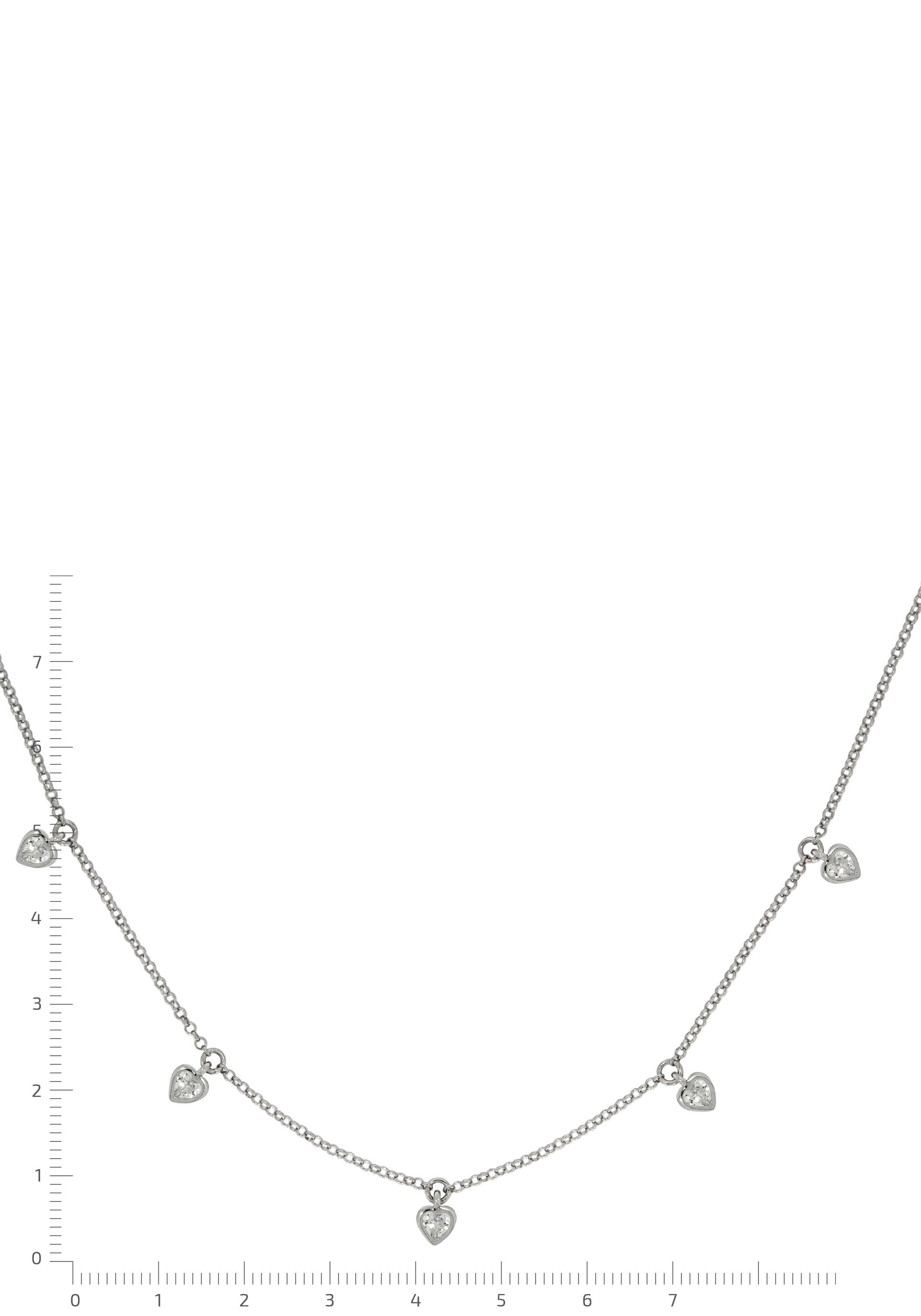 Firetti Kette mit Anhänger »Schmuck Geschenk Silber 925 Halsschmuck Halskette Erbskette« mit Zirkonia (synth.)