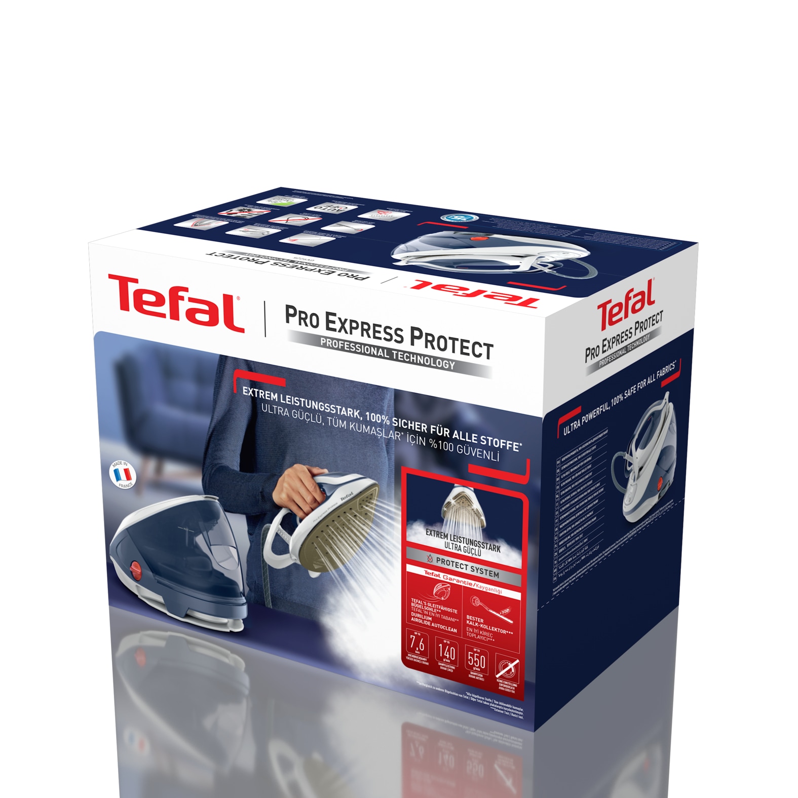 Tefal Dampfbügelstation »Tefal GV9225 Pro Express Protect« 1.800 ml Wassertank