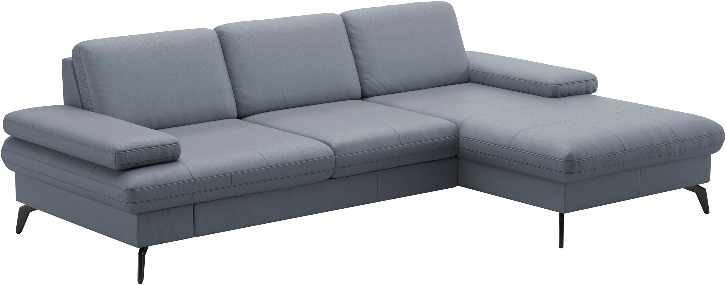 sit&more Ecksofa »Morris L-Form, inkl. Sitztiefenverstellung«, wahlweise mit Armteilverstellung, Bettfunktion & Bettkasten
