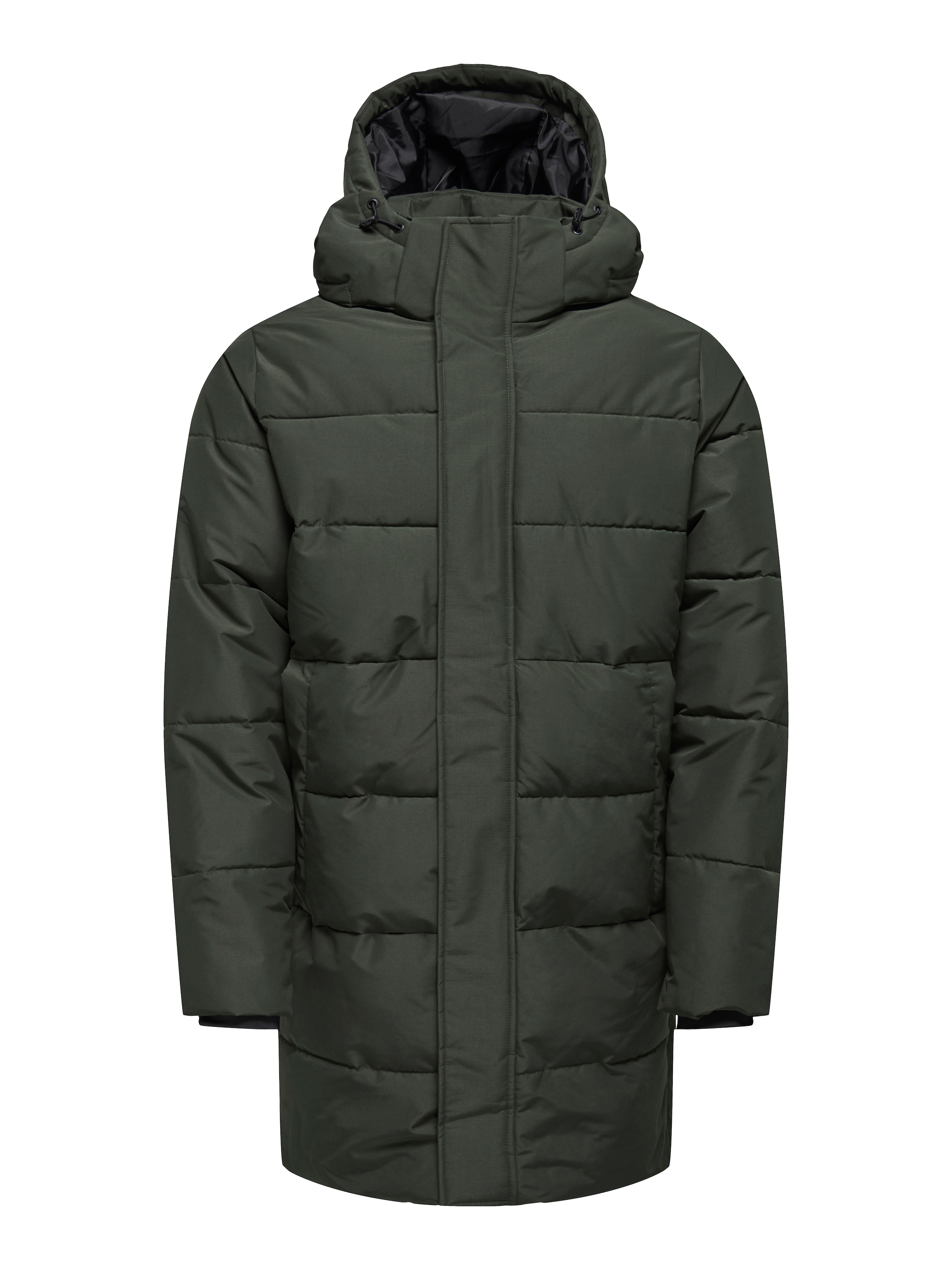 ONLY & SONS Steppjacke »ONSCARL LIFE LONG QUILTED COAT NOOS OTW« mit Kapuze