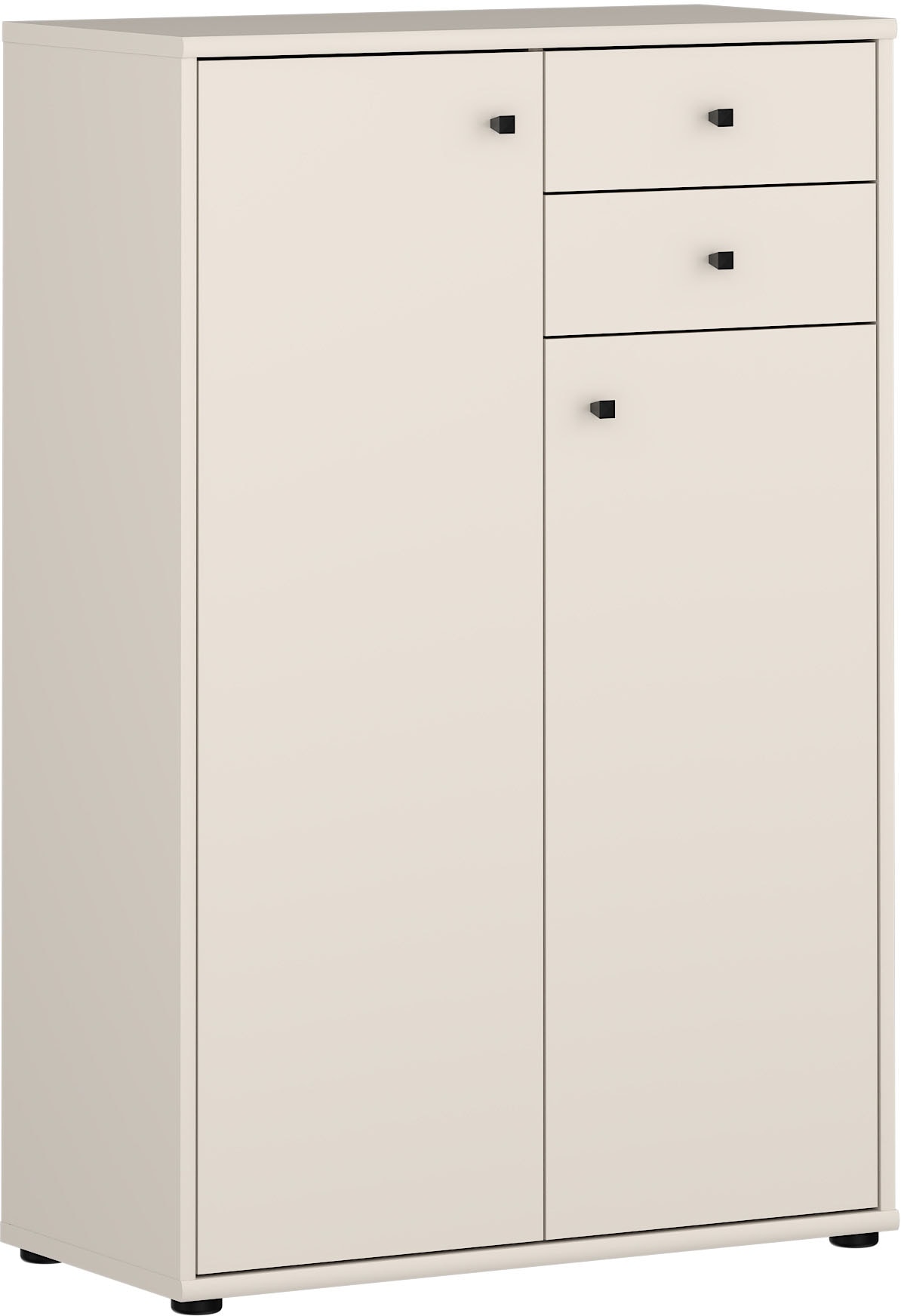 FORTE Kommode »Tempra, Kommode, 2 Türen, 2 Schubkästen, viel Stauraum« B/H/T 73,7/111,1/34,8 cm