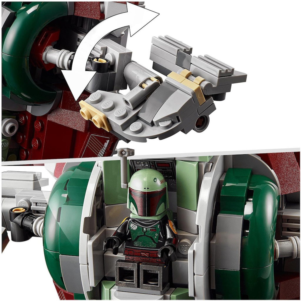 LEGO® Konstruktionsspielsteine »Boba Fetts Starship™ (75312), LEGO® Star Wars™ Mandalorian«, (593 St.)