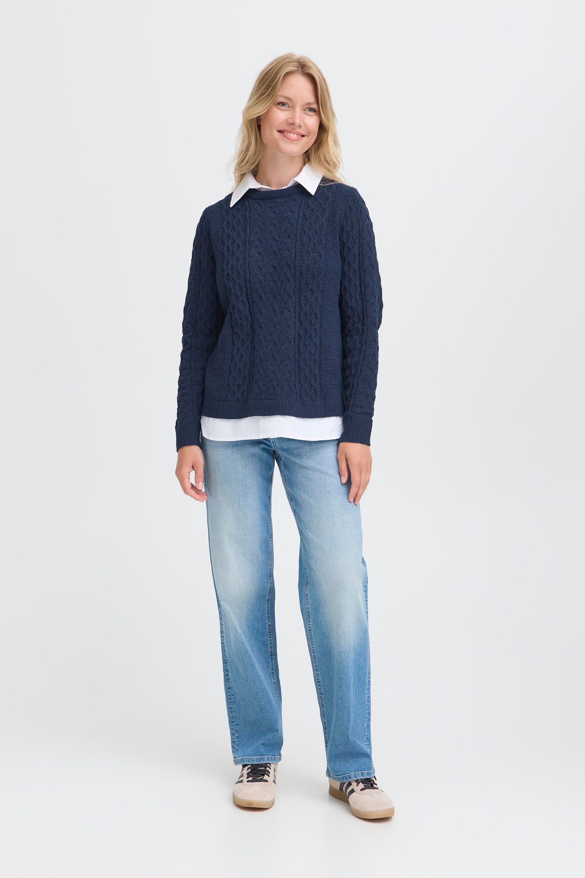 OXMO Strickfleece-Pullover »Strickpullover OXFSanvi«