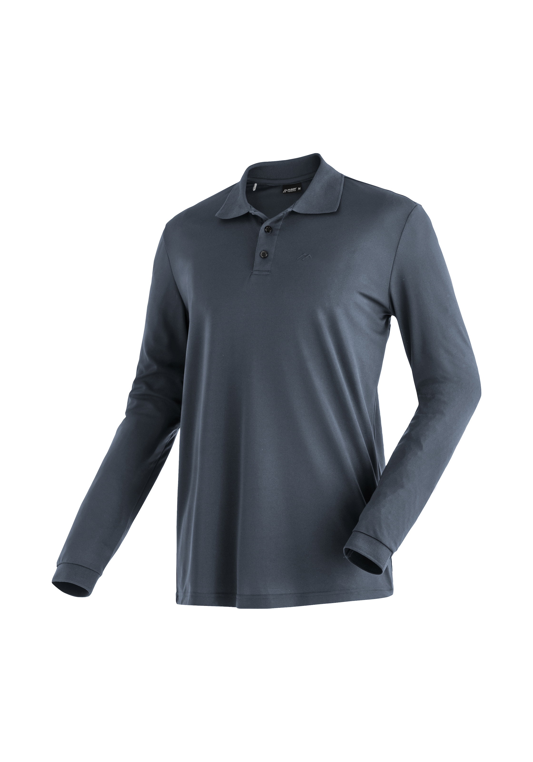 Maier Sports Poloshirt »Ulrich L/S« Herren Funktionsshirt, langarm Freizeitshirt mit Hemdkragen, Reg. Fit