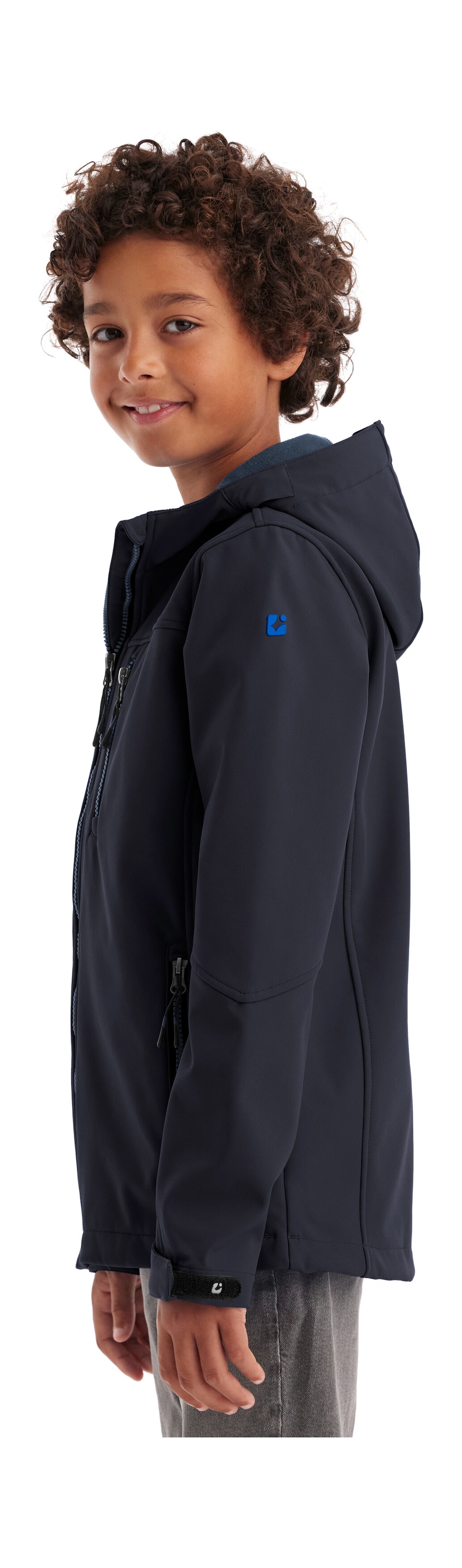 Killtec Softshelljacke »Jungen Softshelljacke«, Wasserabweisende Softshelljacke mit Fleece und verstellbaren Details
