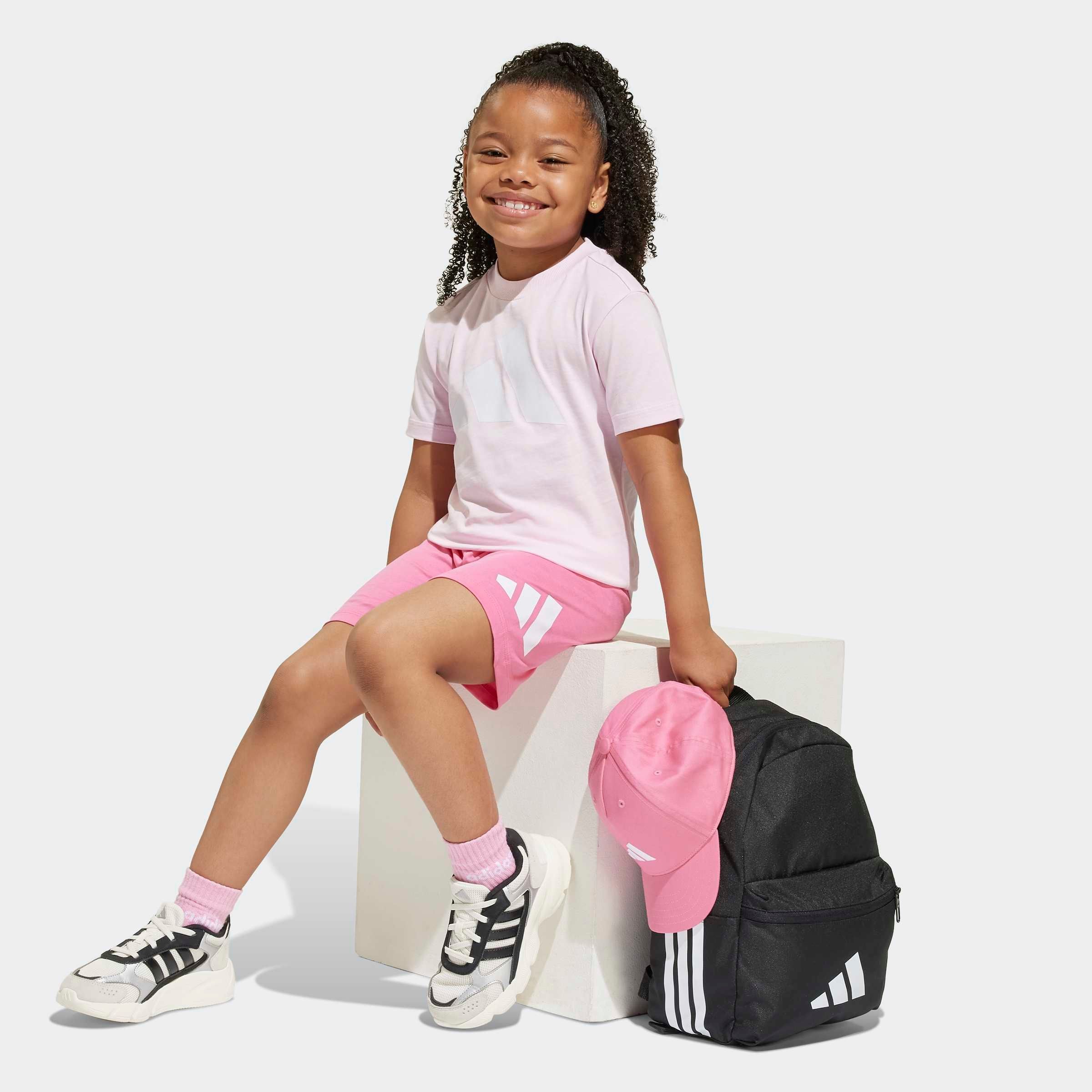 adidas Sportswear Trainingsanzug »LK BL T-SET 160« 2 Stk. für Kinder, zweiteilig, aus Baumwolle